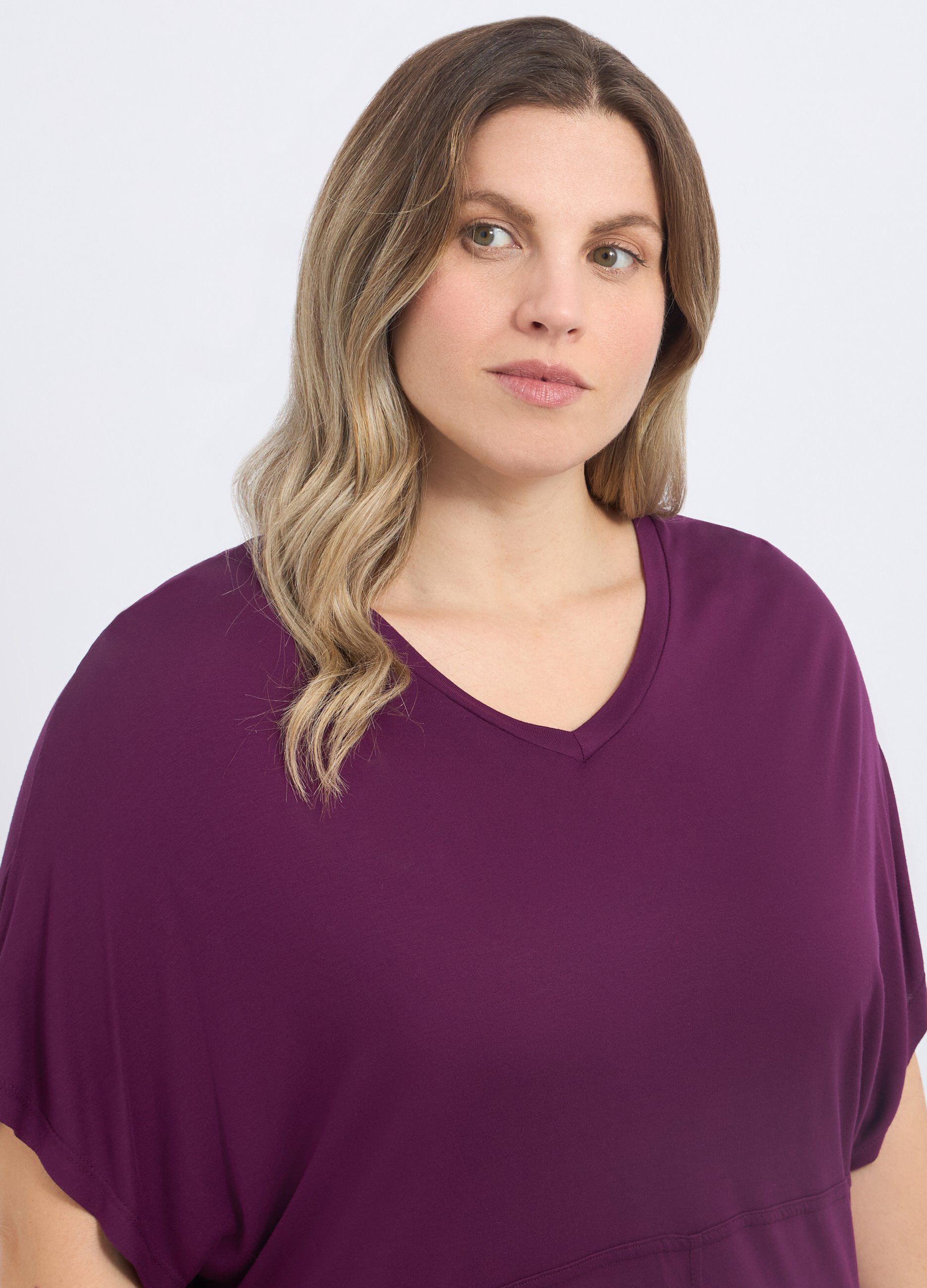 T-shirt in pura viscosa donna curvy_2