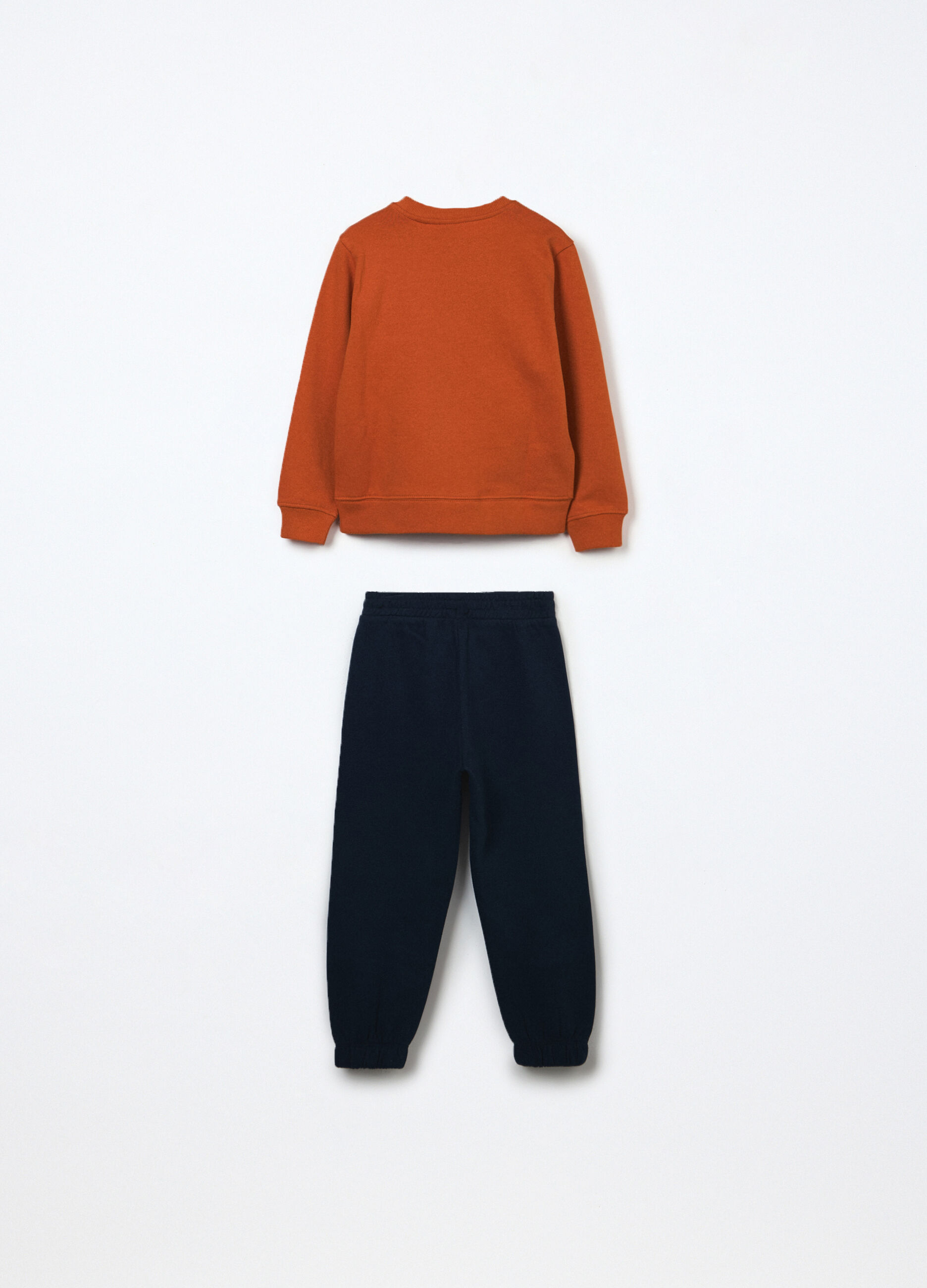 Jogging set in puro cotone fleece bambino_1