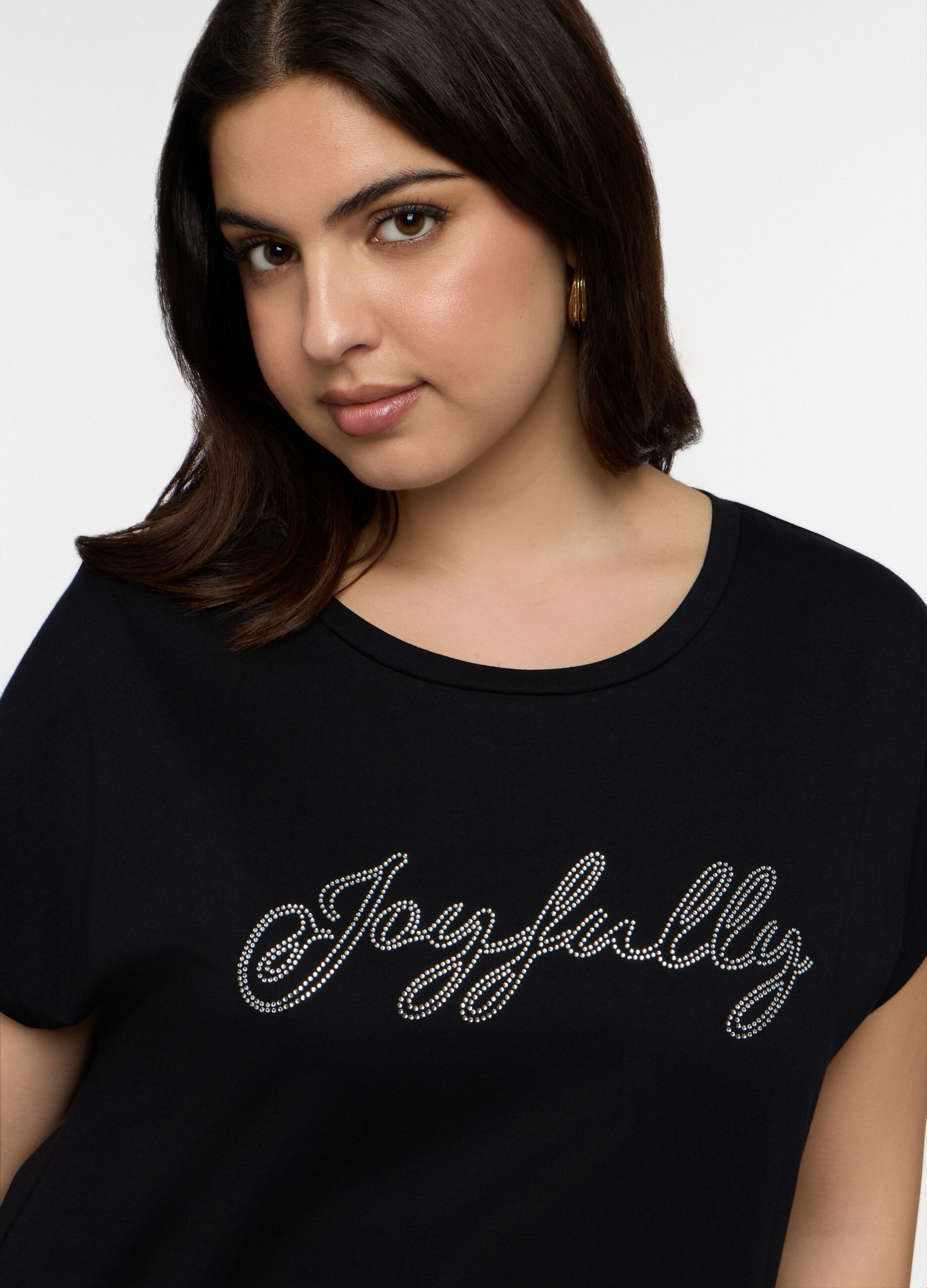 T-shirt girocollo donna curvy_2