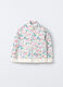 Felpa in cotone garzato stretch bambina_0