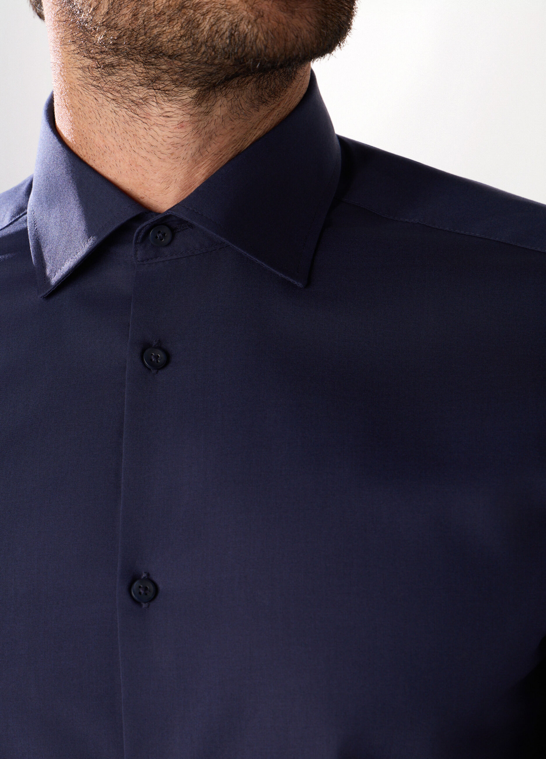 Camicia regular fit in misto cotone uomo_2