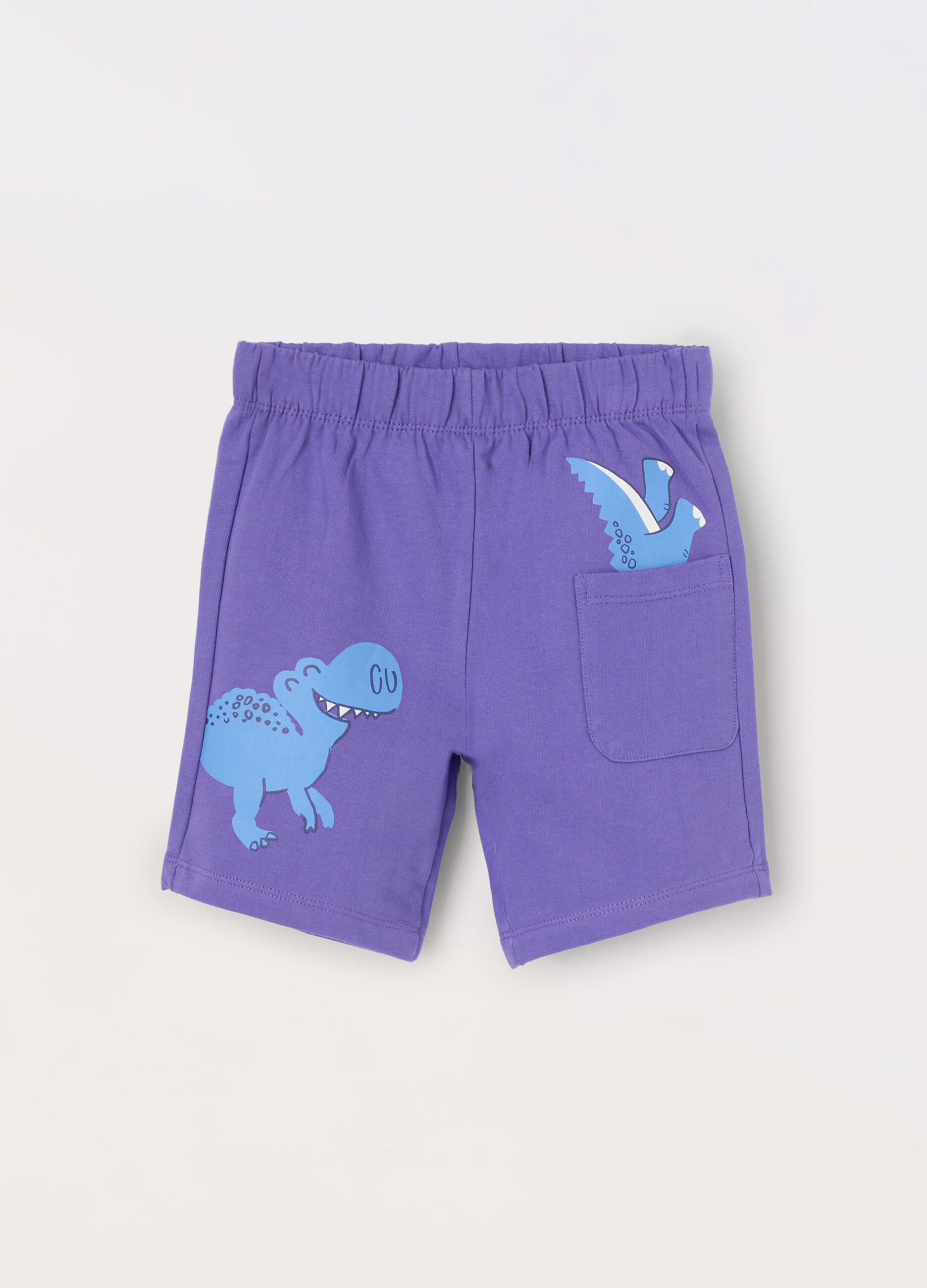 Shorts in french terry di puro cotone neonato_0
