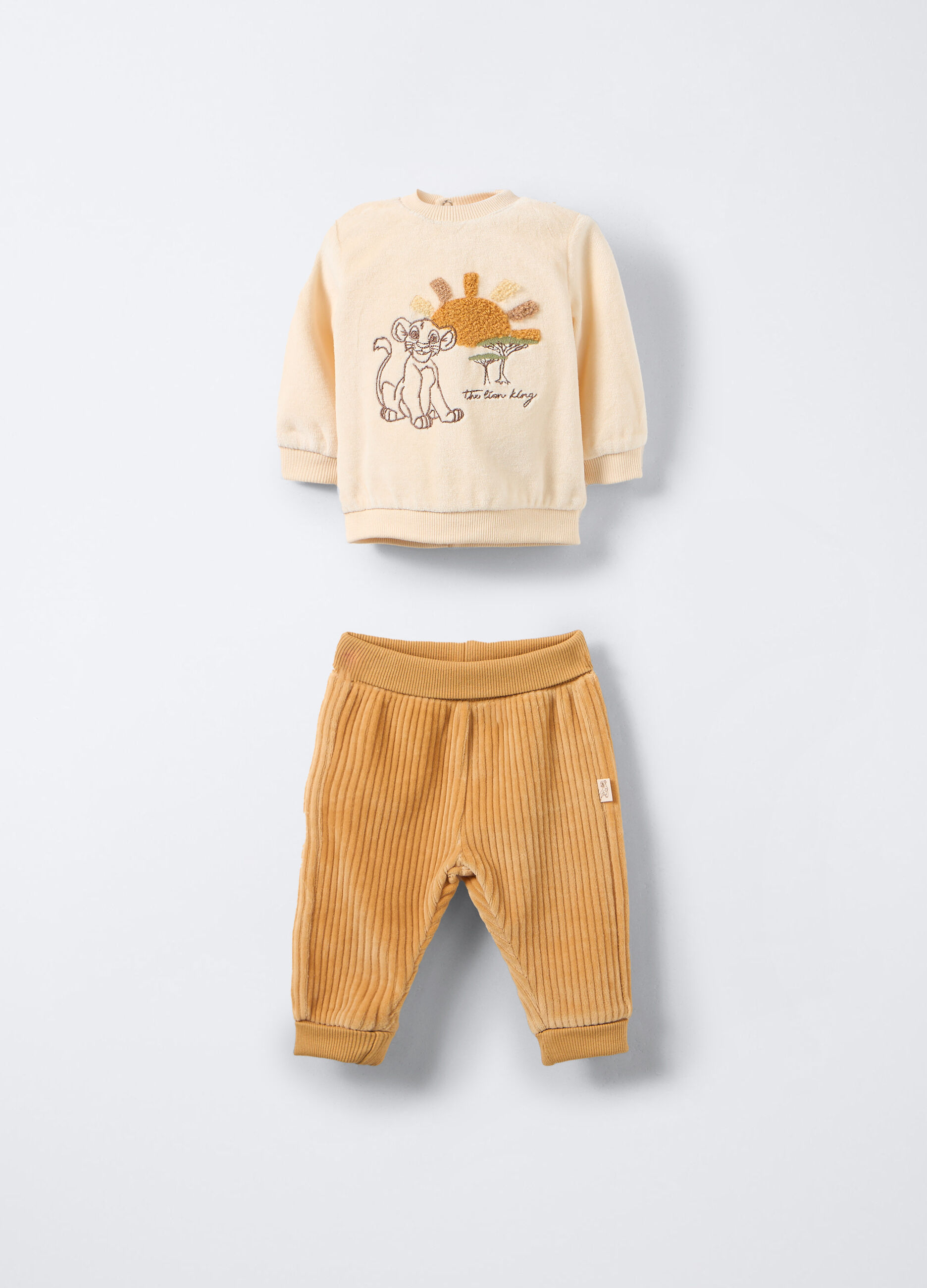Set Disney velour misto cotone neonato_0