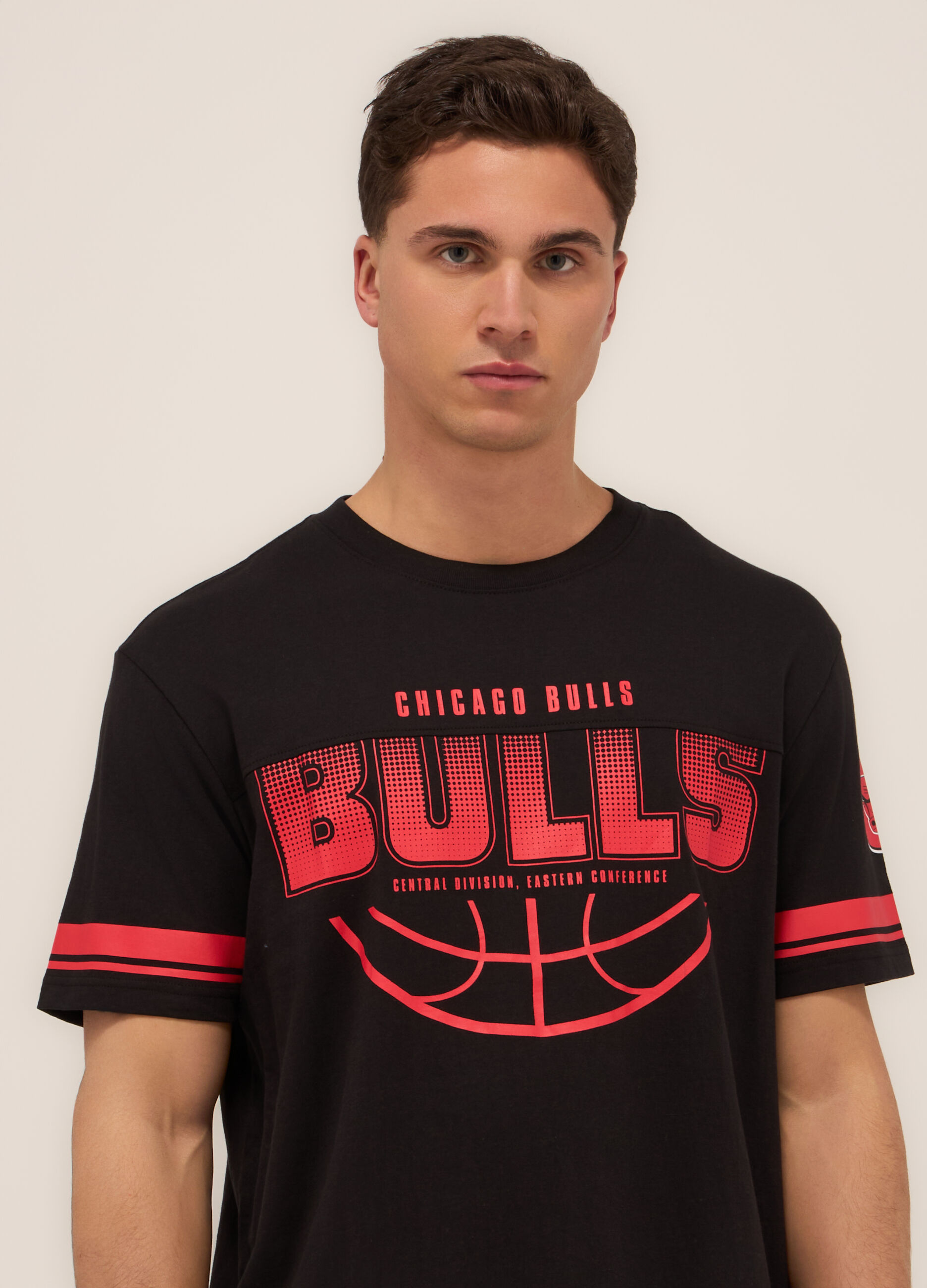 T-shirt basketball in jersey di cotone uomo_2