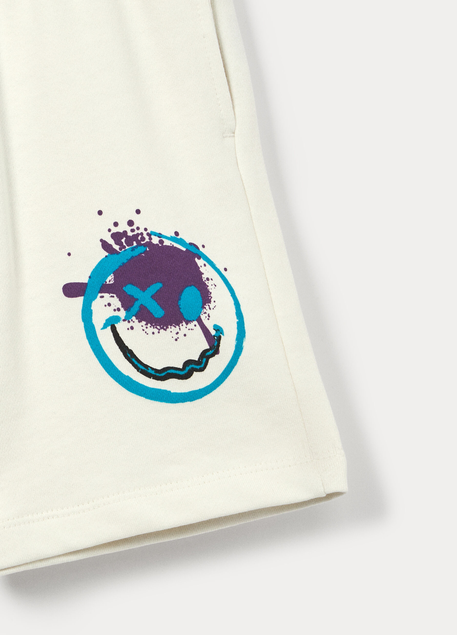 Shorts in french terry di puro cotone bambino_2