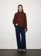 Blusa con scollo a goccia donna_0