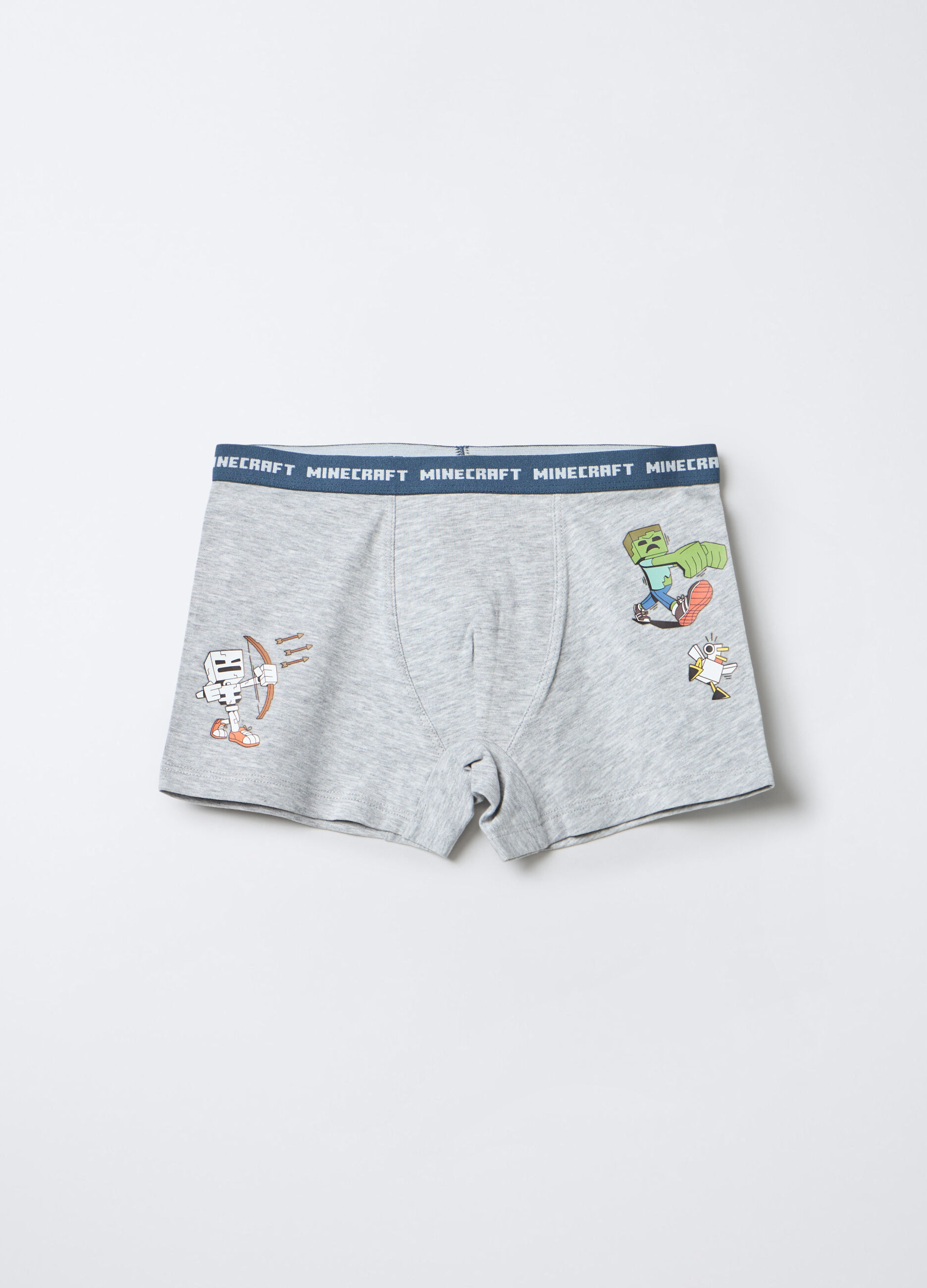 Pack 3 boxer Minecraft in jersey di cotone stretch bambino_1