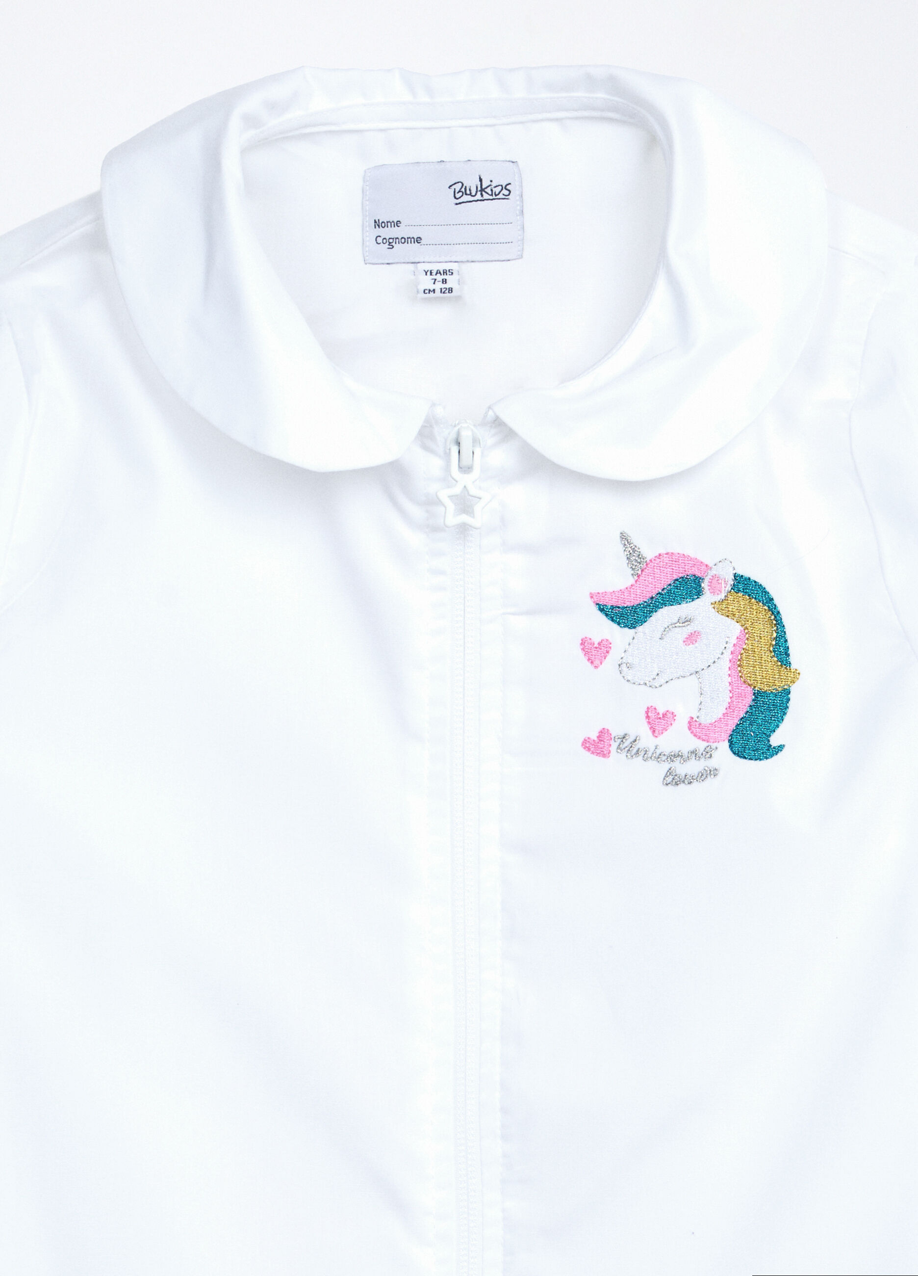 Grembiule full zip con ricamo bambina_2