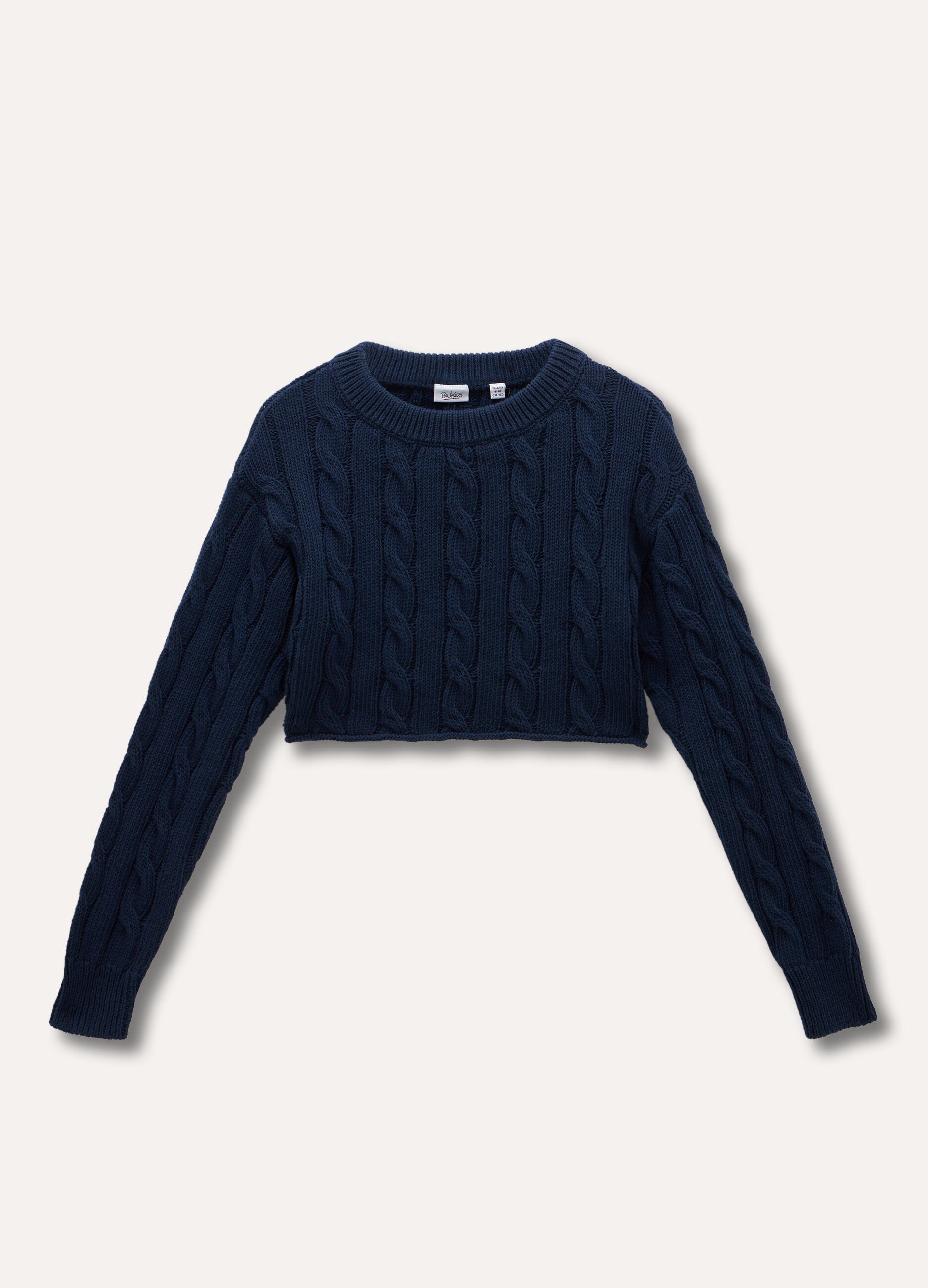 Tricot cropped a treccia ragazza_0