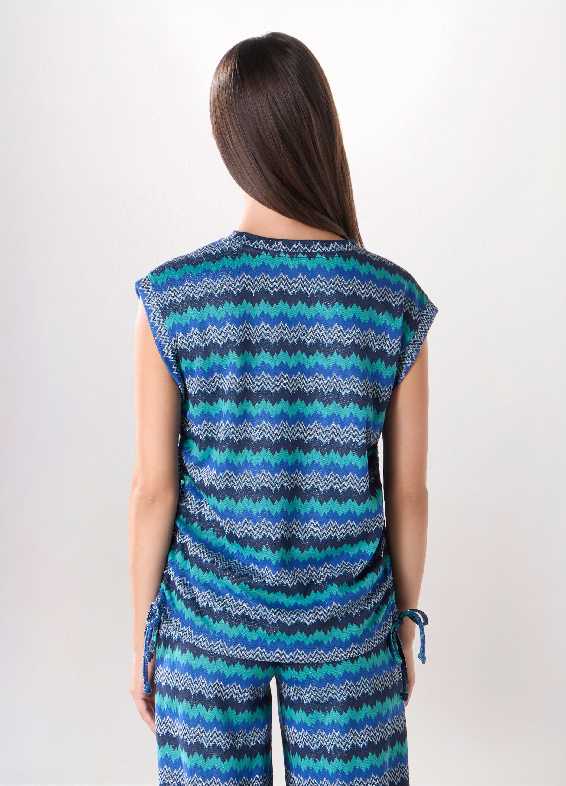 Blusa misto viscosa multicolor donna_1