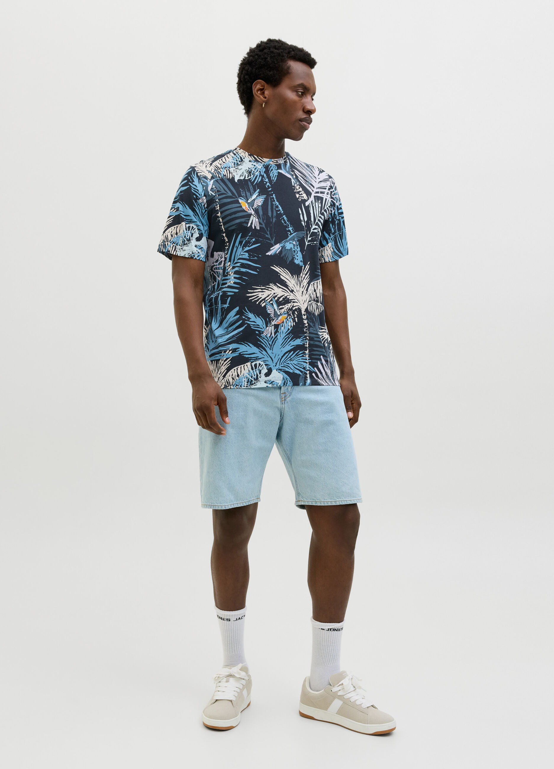T-shirt standard fit con stampa uomo