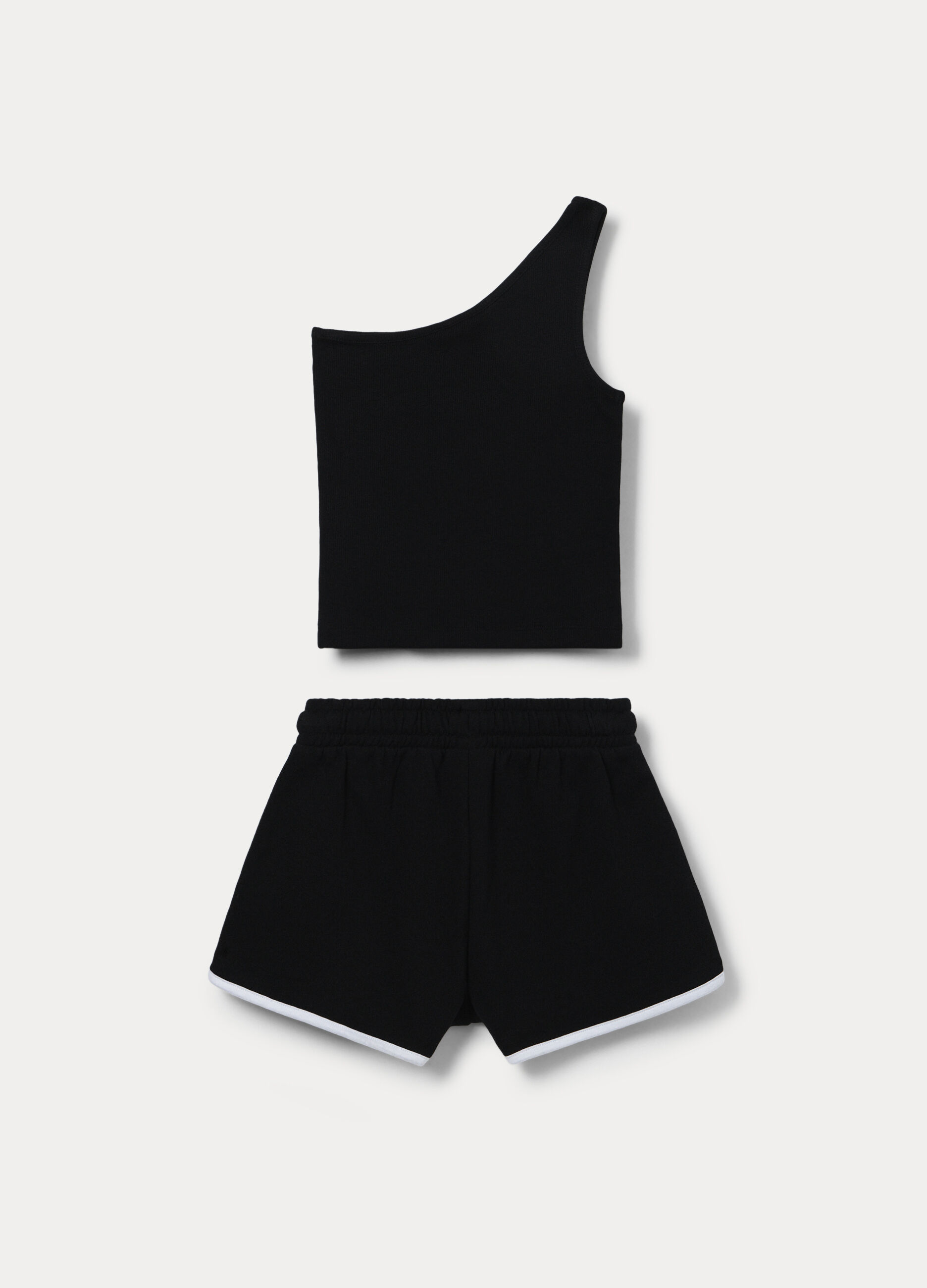 Jogging set fitted in cotone stretch ragazza_1