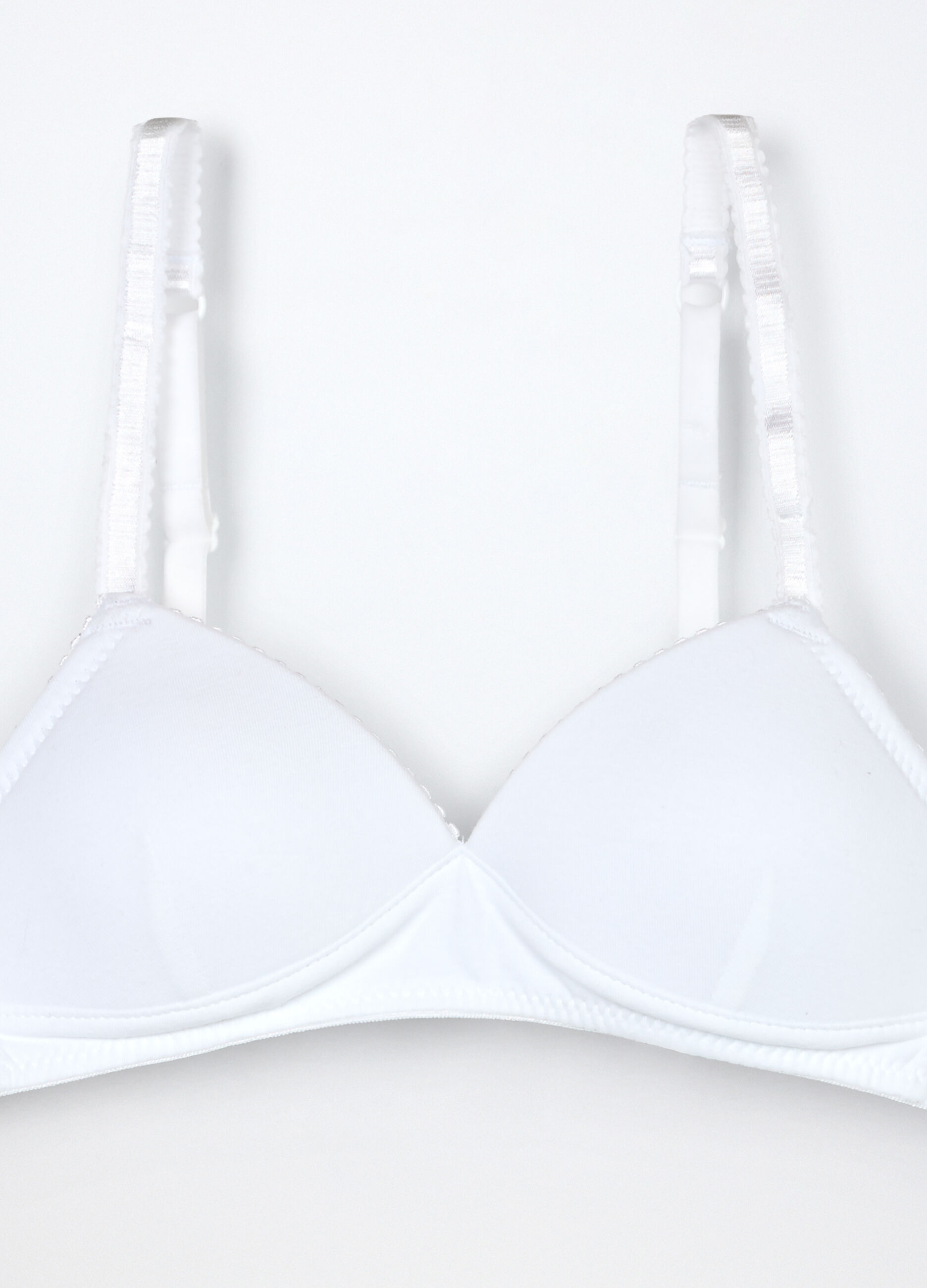 Reggiseno imbottito in jersey di cotone stretch ragazza_2