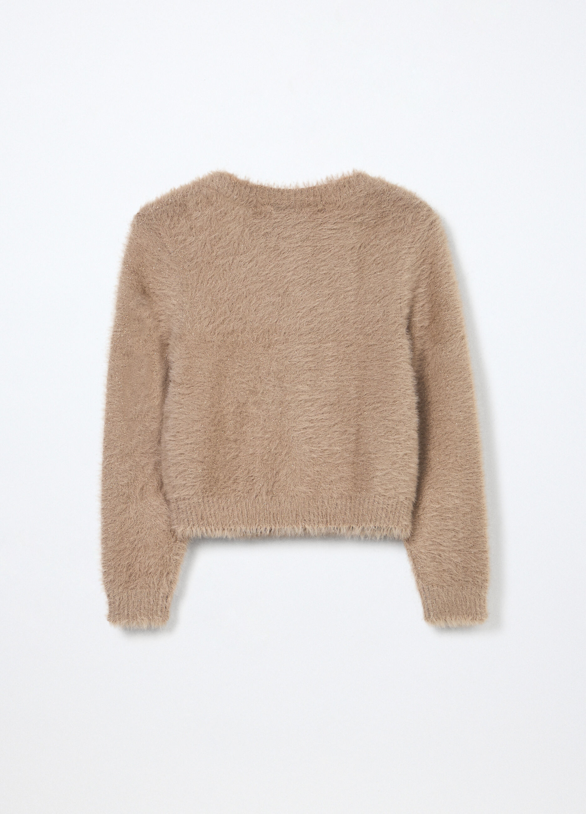 Cardigan tricot spazzolato bambina_1