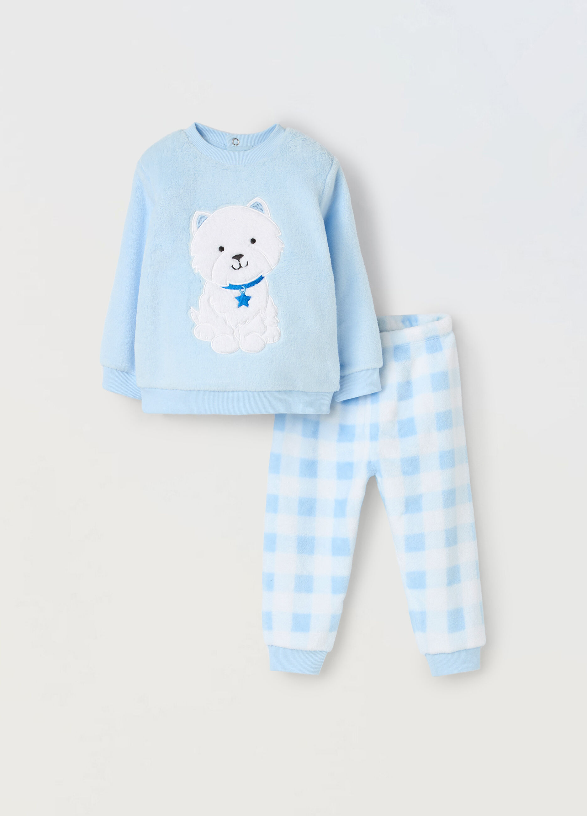 Pigiama in coral fleece neonata_0