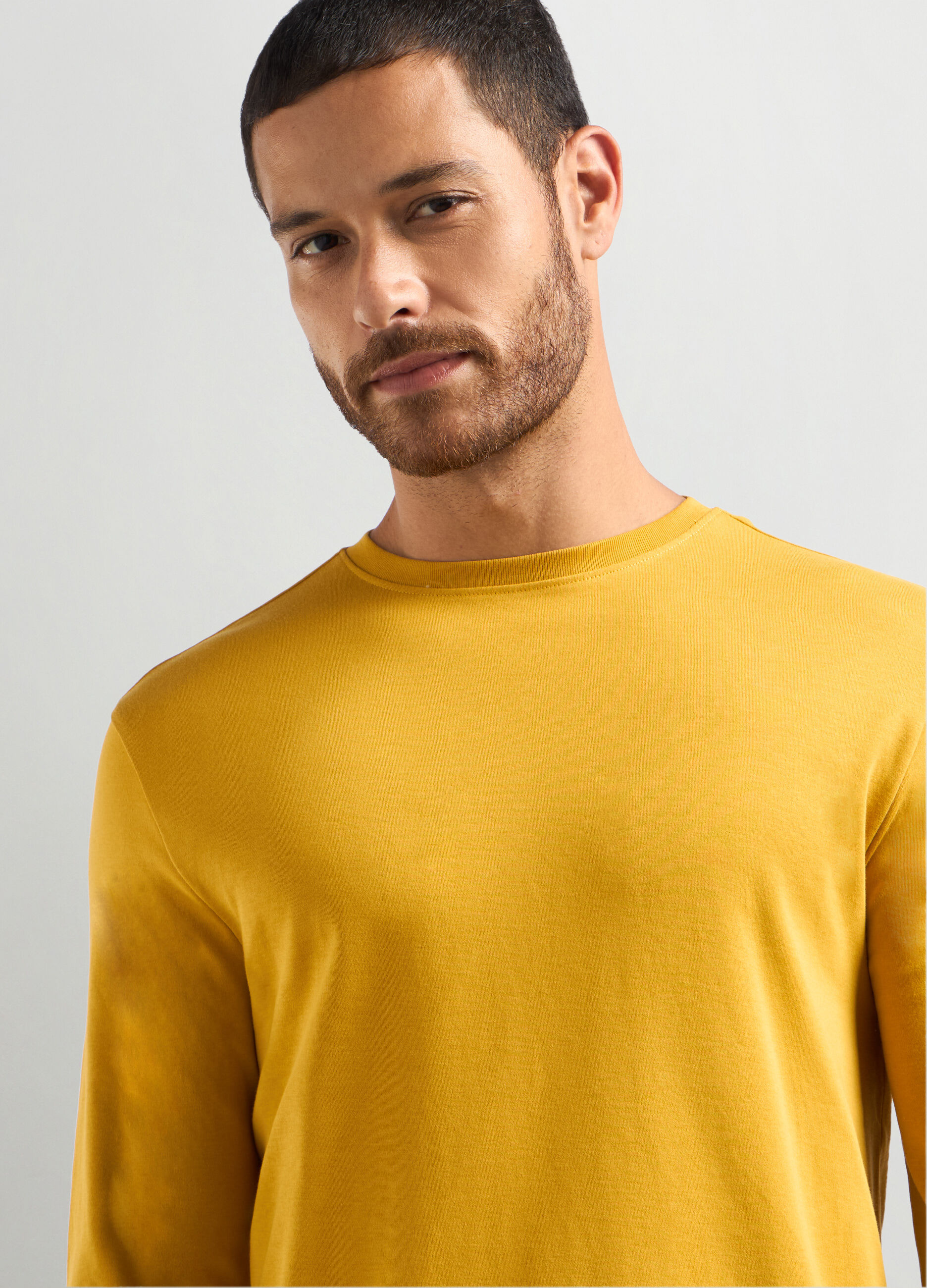 T-shirt a manica lunga in puro cotone_2