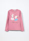 T-shirt in jersey di puro cotone bambina_0