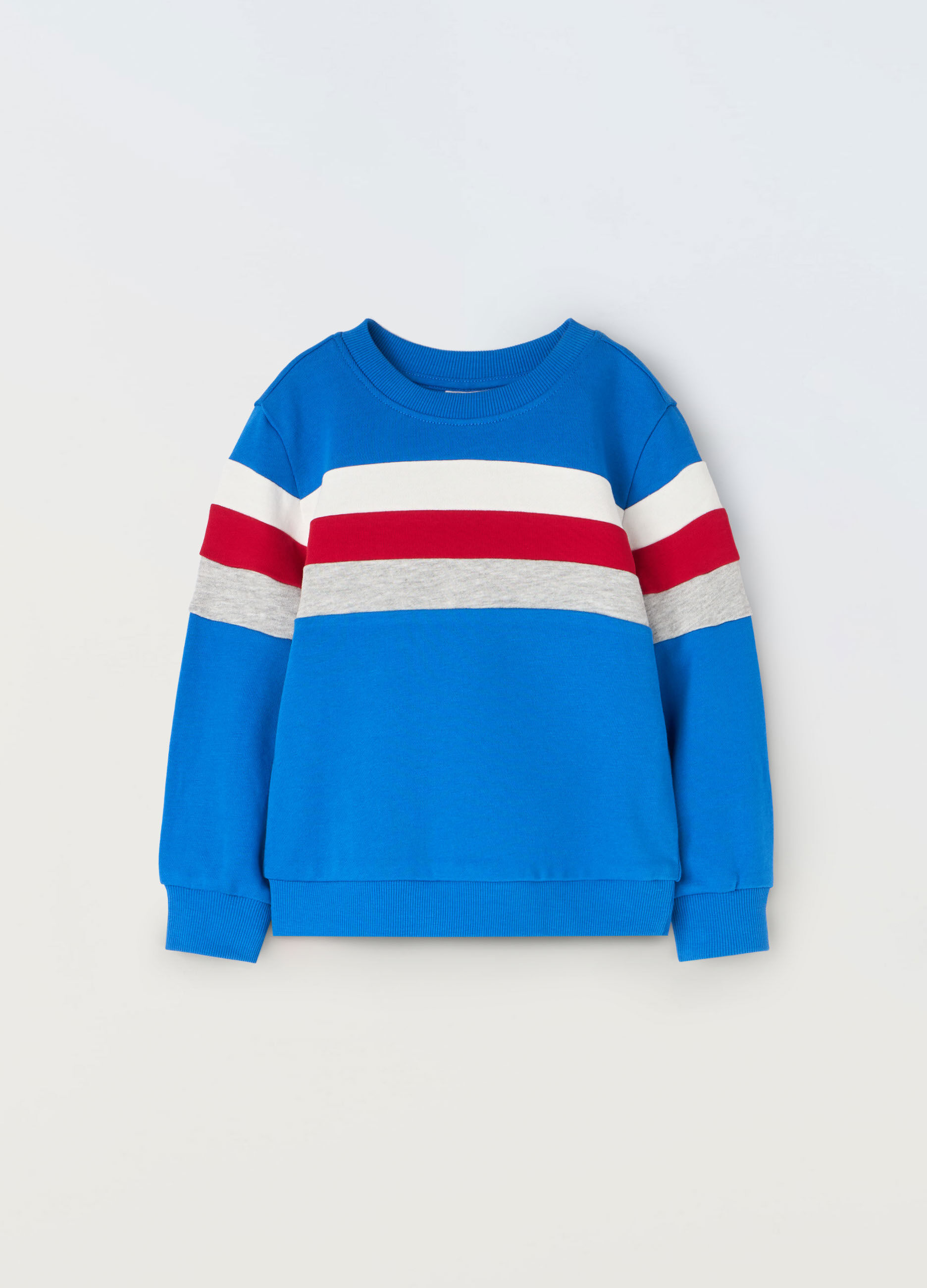 Felpa in french terry di puro cotone neonato_0