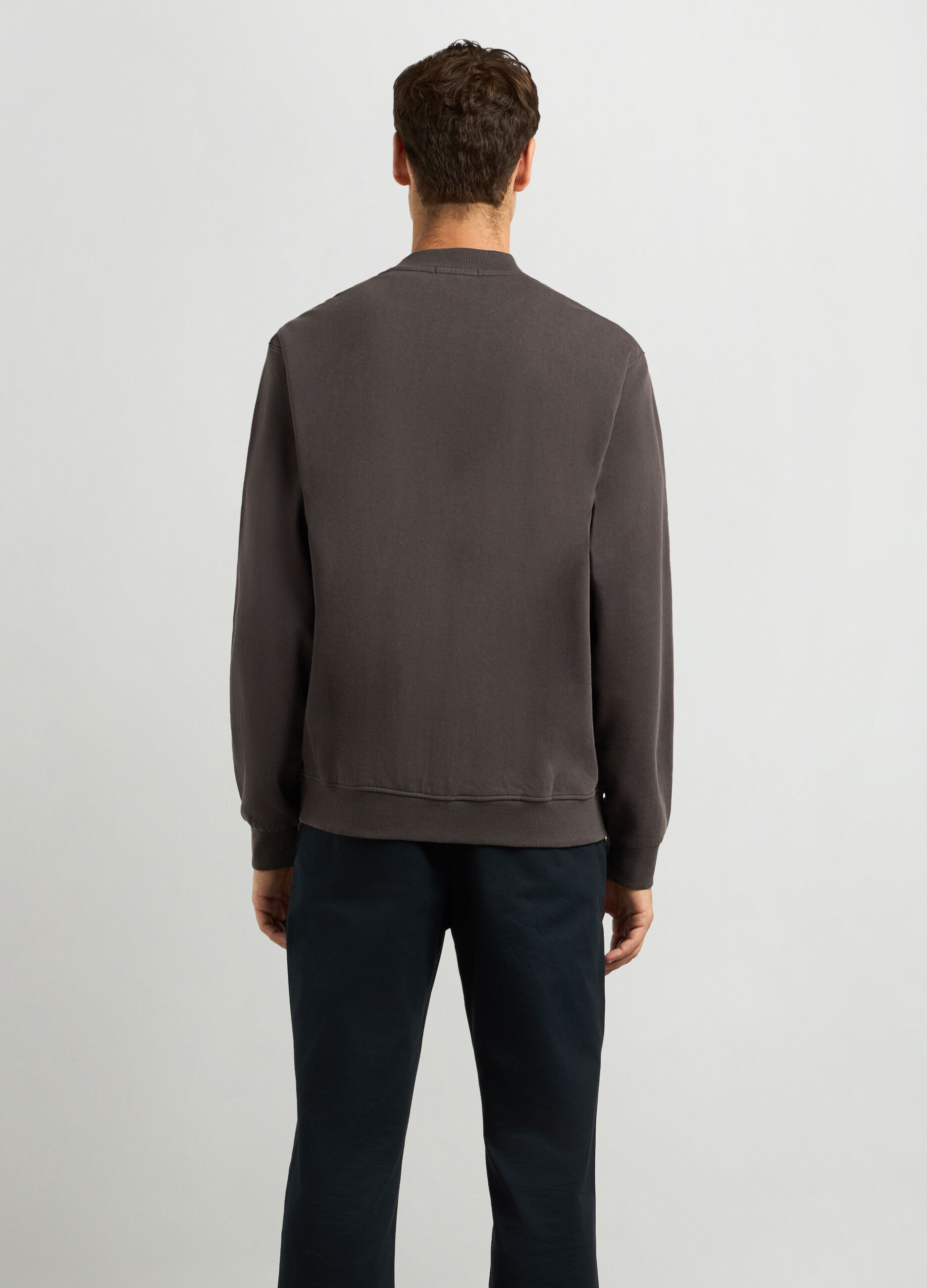 Felpa in puro cotone full zip uomo_1