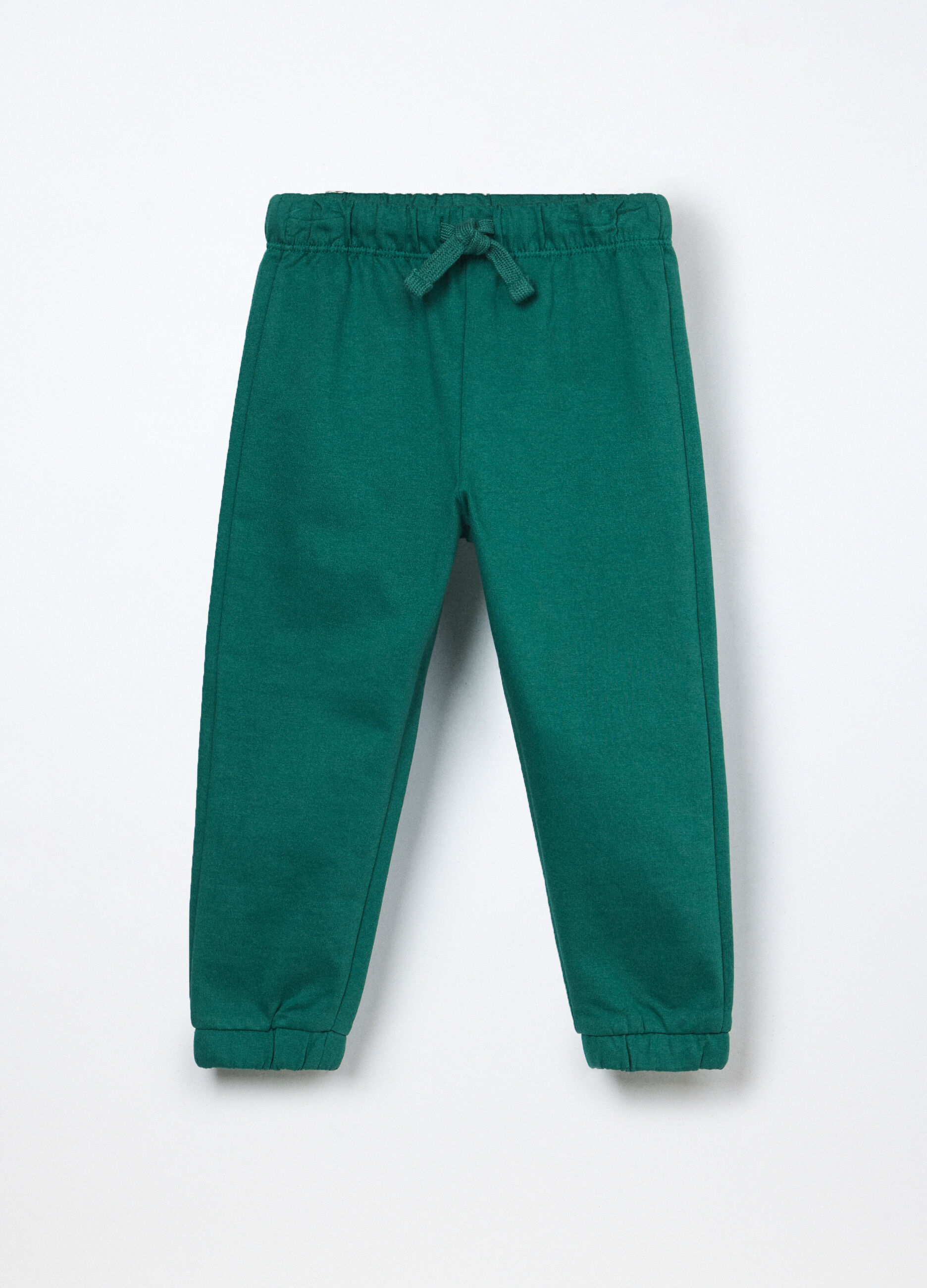 Jogger in french terry di puro cotone neonato_0