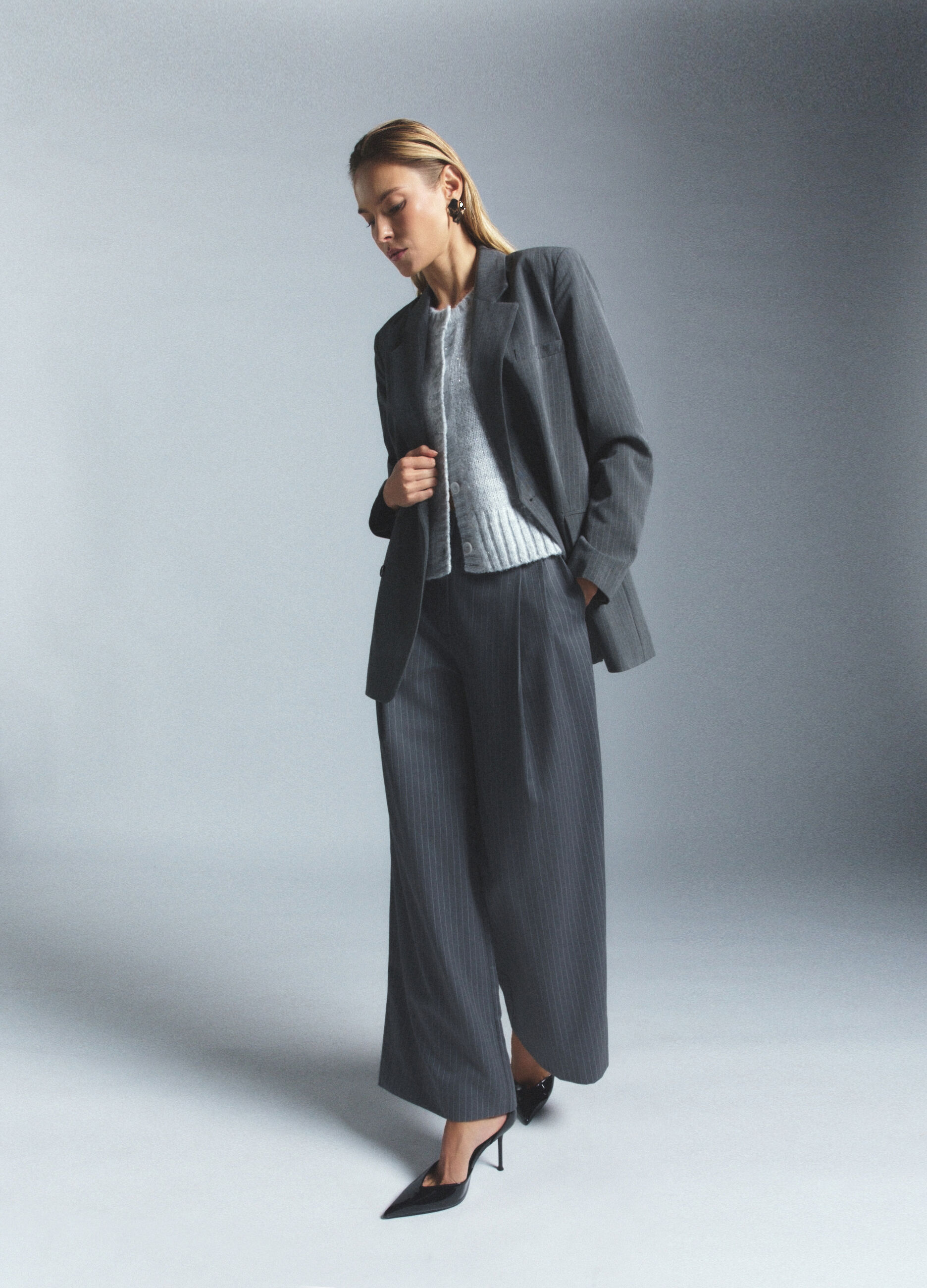 Pantaloni Palazzo Formal Fit misto lana donna_0