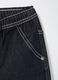 Jogger in denim misto cotone Wide Leg bambino_2