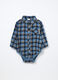 Body-camicia in flanella di puro cotone neonato_0