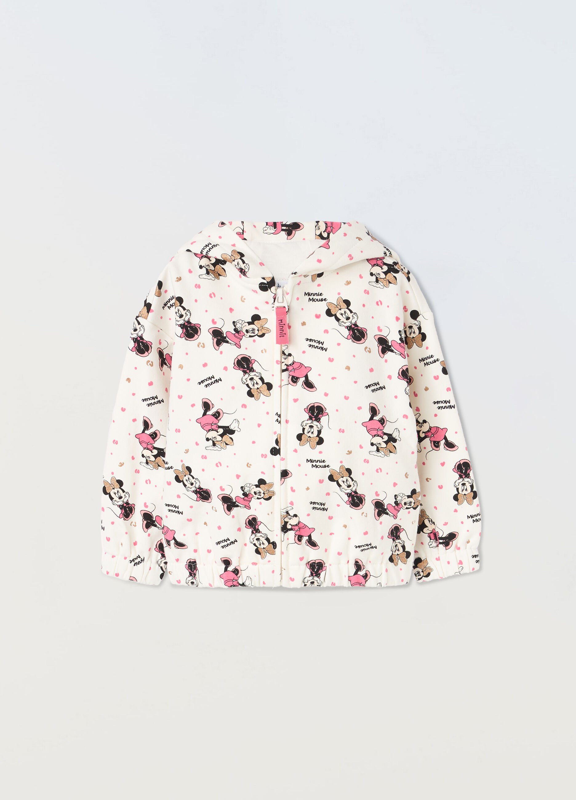 Felpa con cappuccio in cotone stretch neonata_0