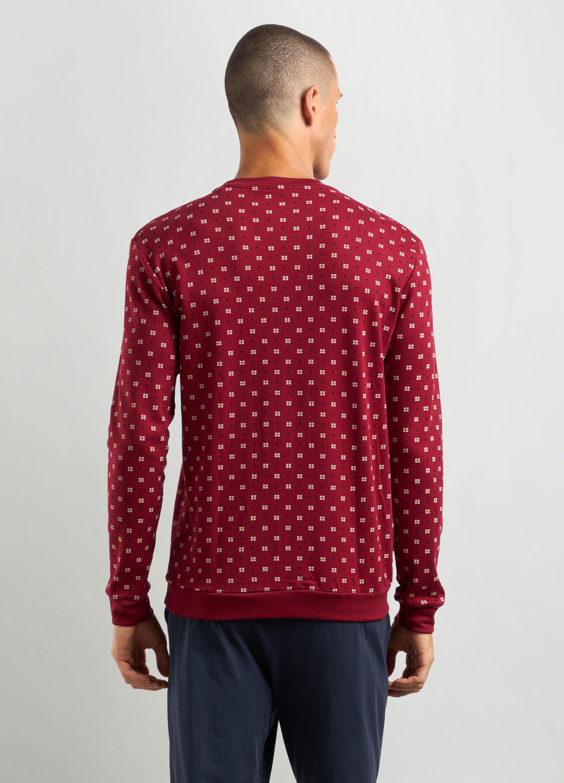 Set pigiama in interlock di puro cotone uomo_1