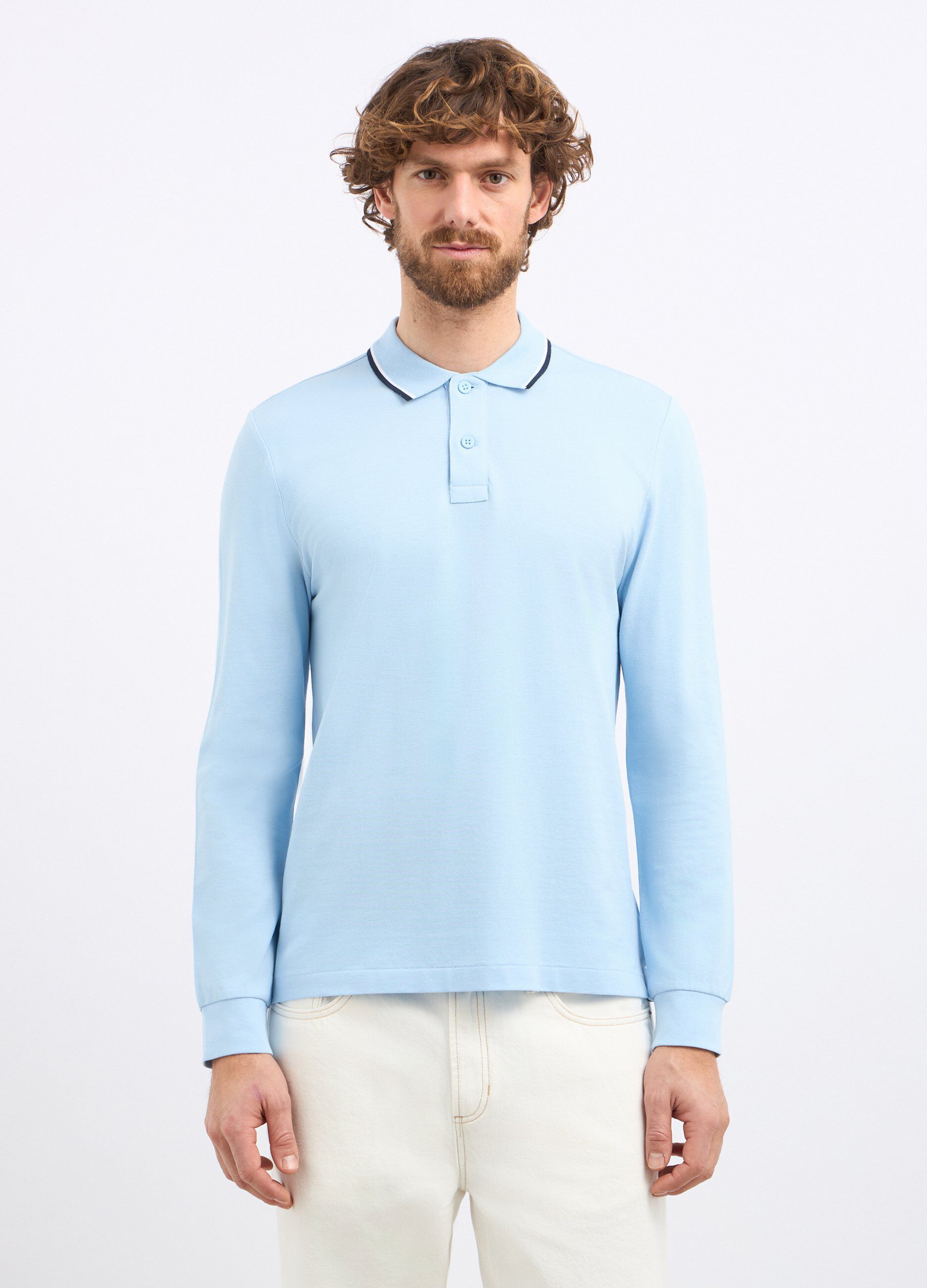 Polo in cotone piquet uomo_0