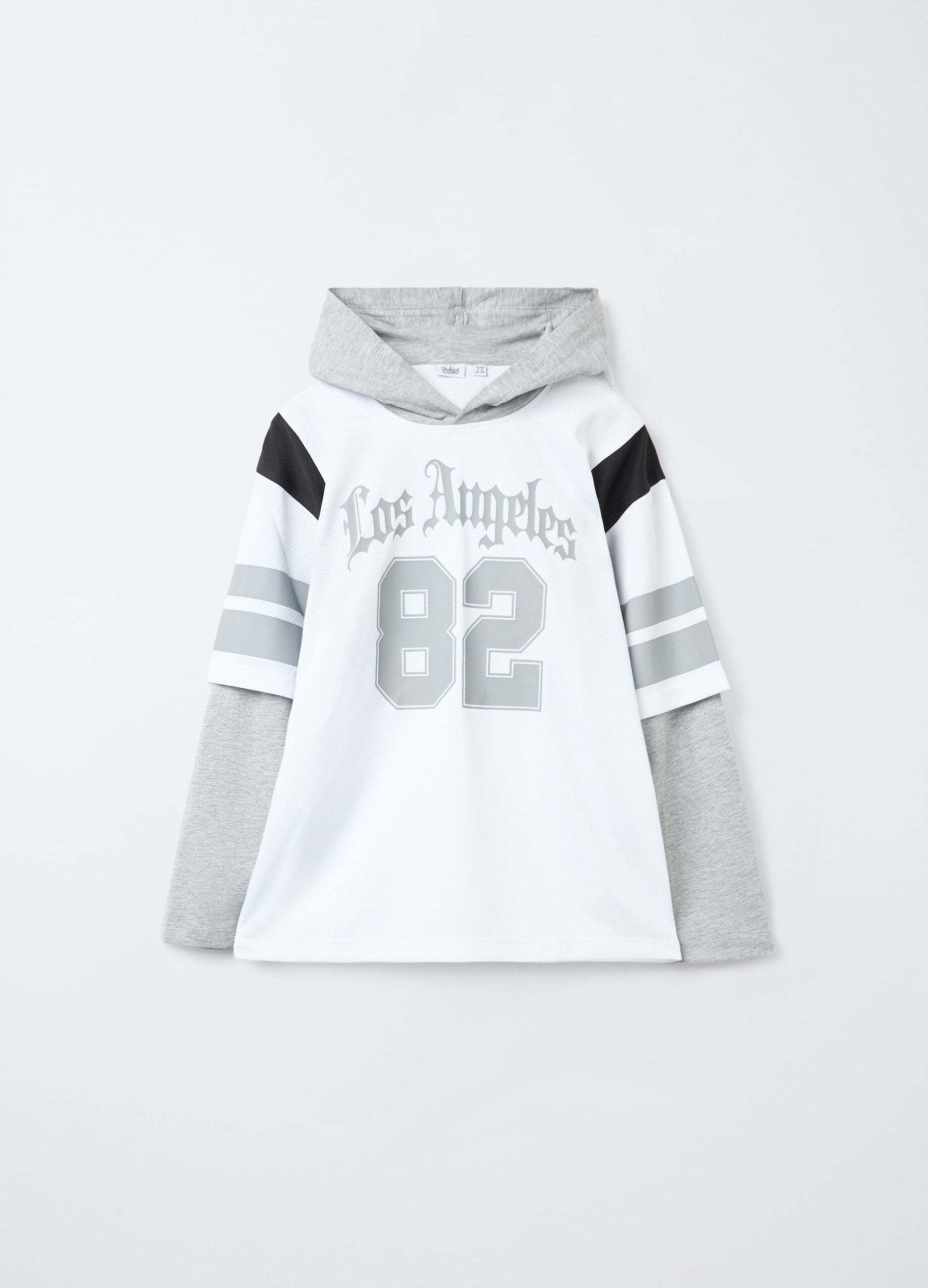T-shirt a maniche lunghe con cappuccio Relaxed Fit ragazzo_0