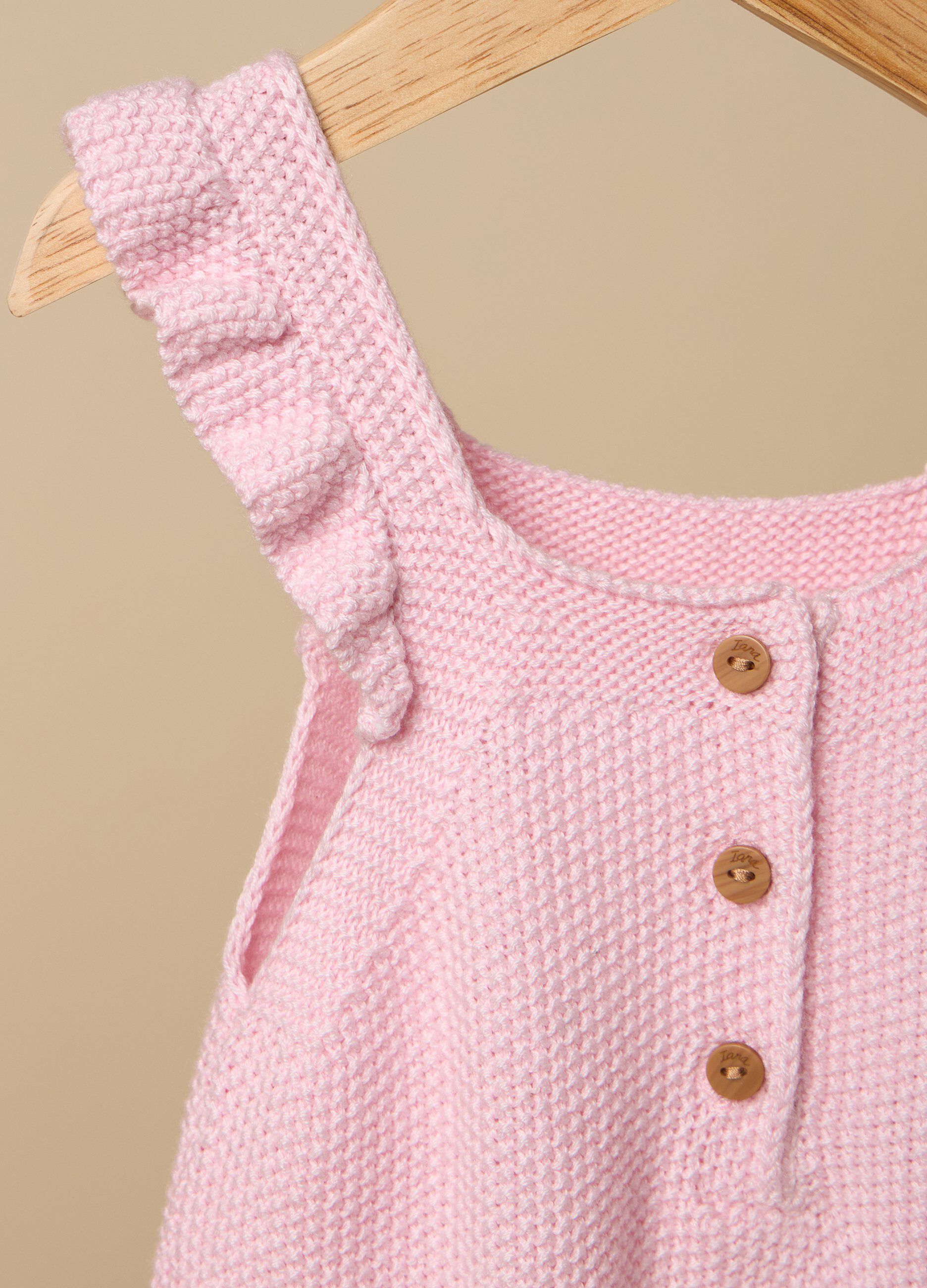 Tutina tricot IANA in misto lino neonata
