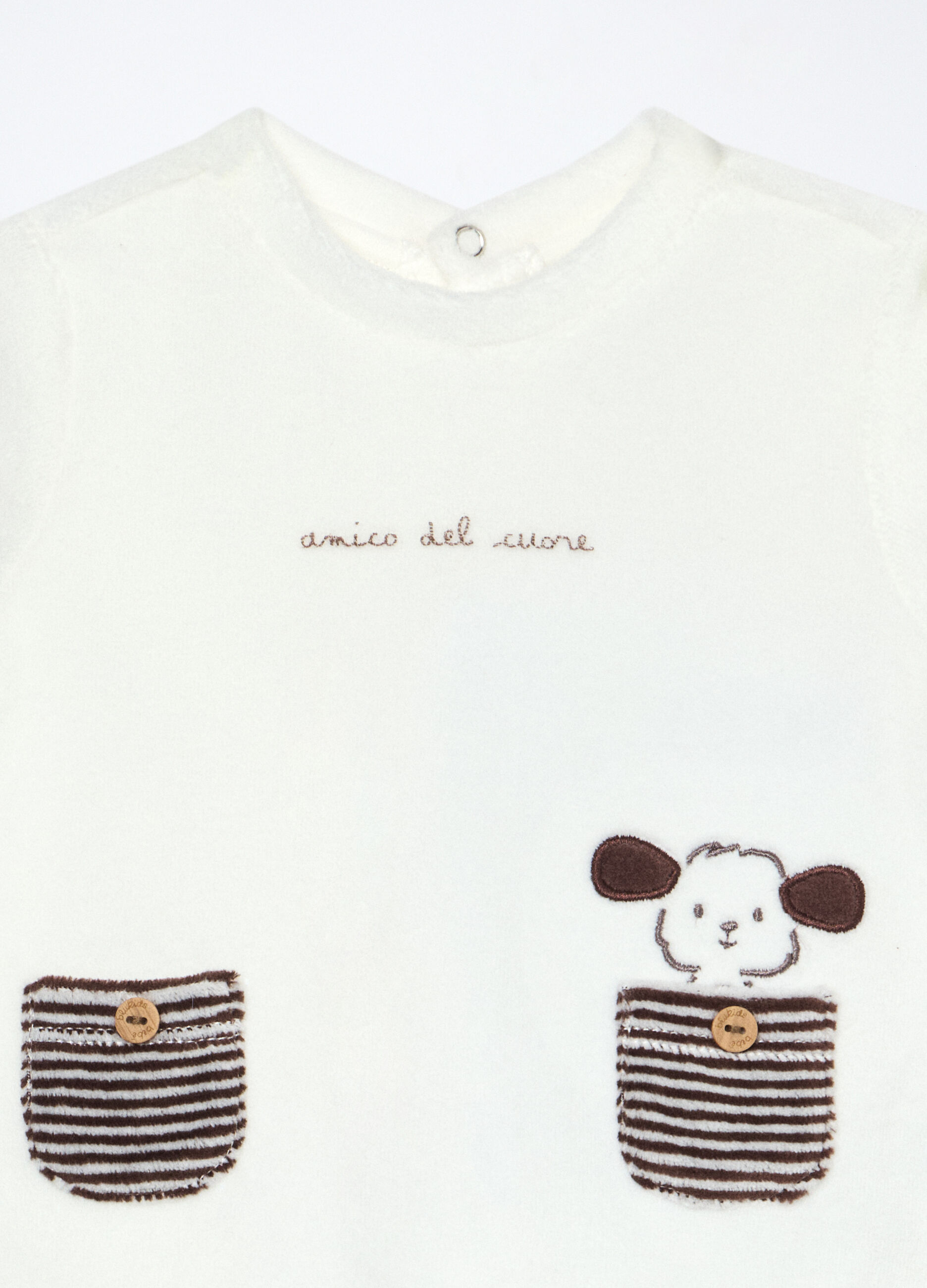 Set in misto cotone velours neonato_2