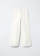 Pantaloni in denim di puro cotone Wide Leg ragazza_0