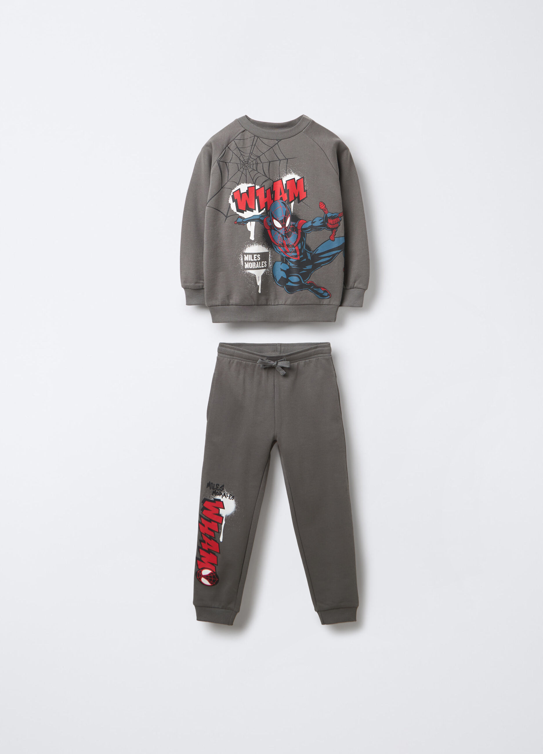 Jogging set Marvel in puro cotone garzato bambino_0
