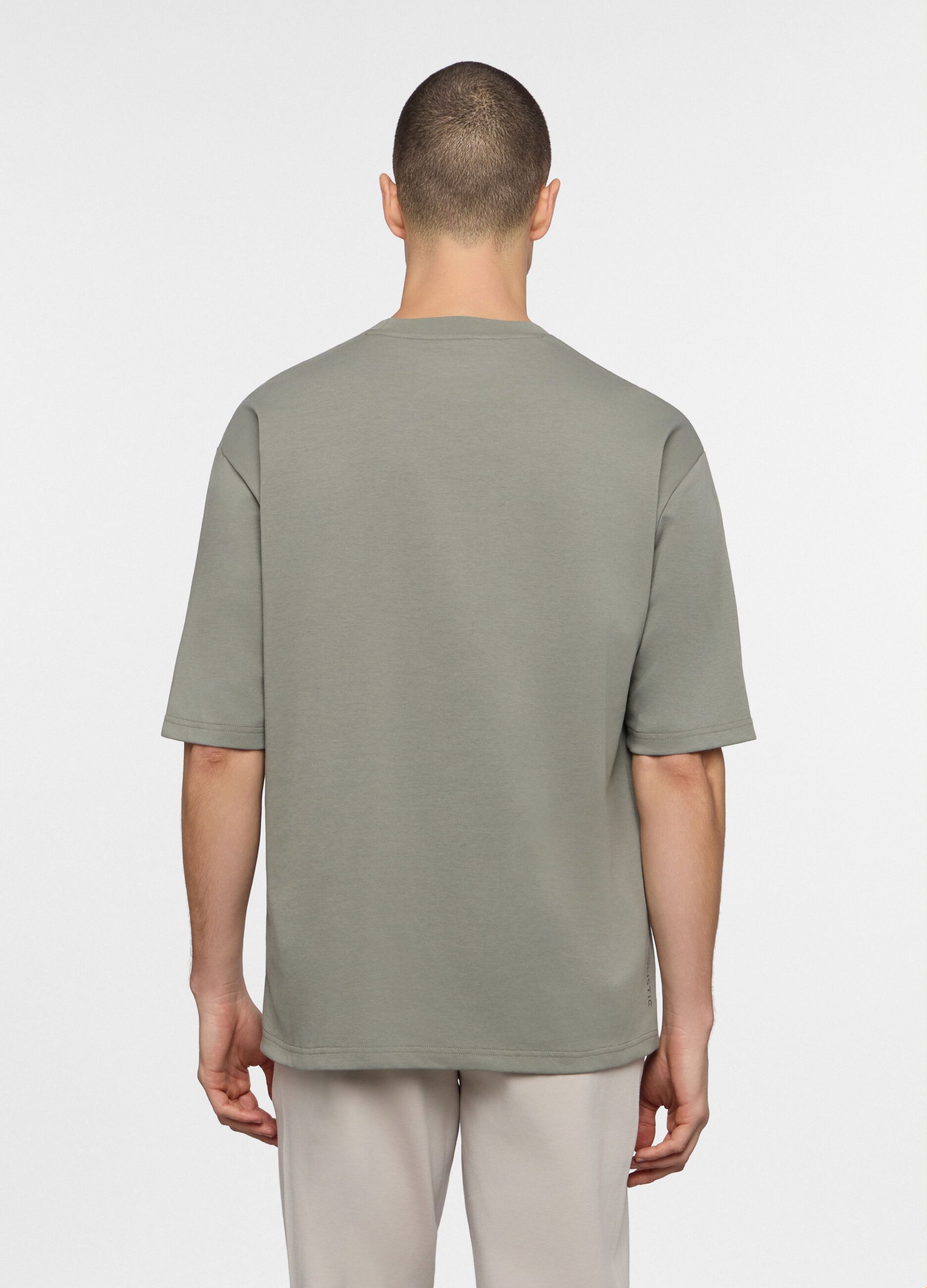 T-shirt girocollo in interlock uomo_1