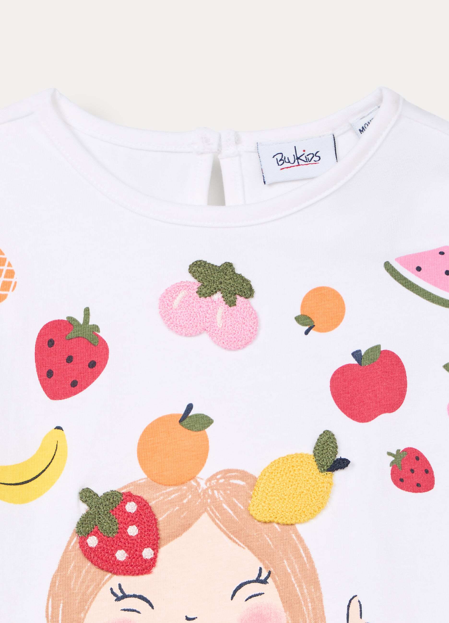 Jogging set in jersey di cotone stretch bimba_2