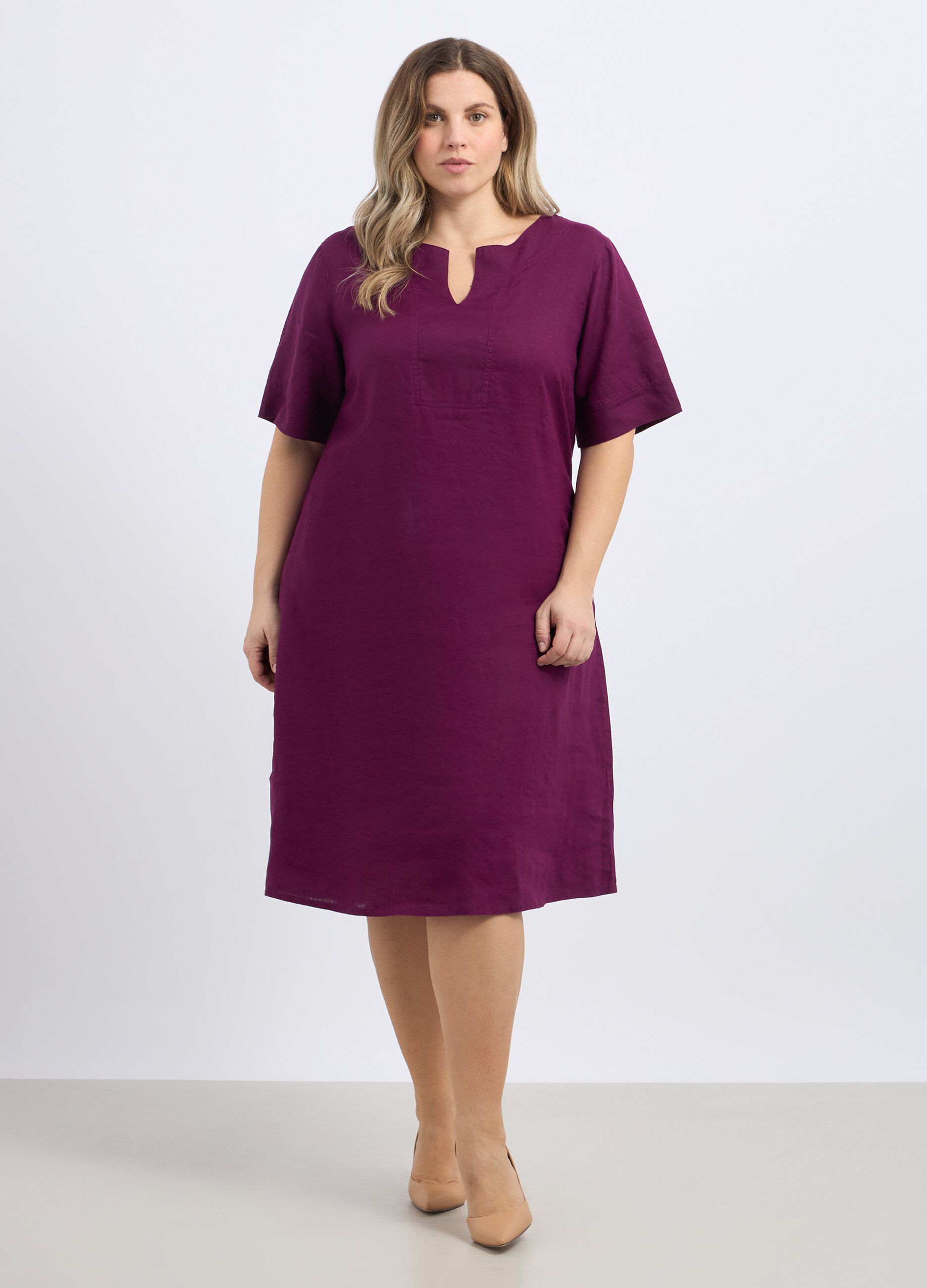 Abito in puro lino donna curvy_0