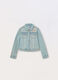 Giacca in denim di cotone stretch bambina_0