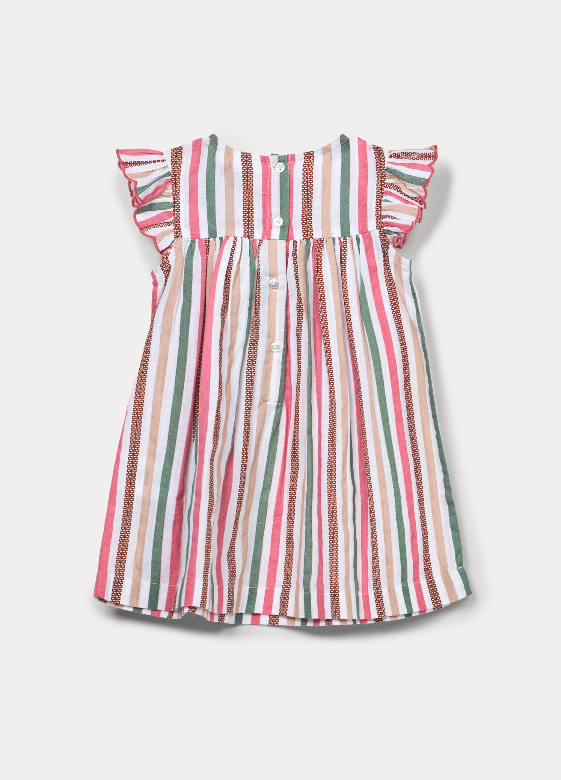 Vestito a righe in puro cotone bimba_1