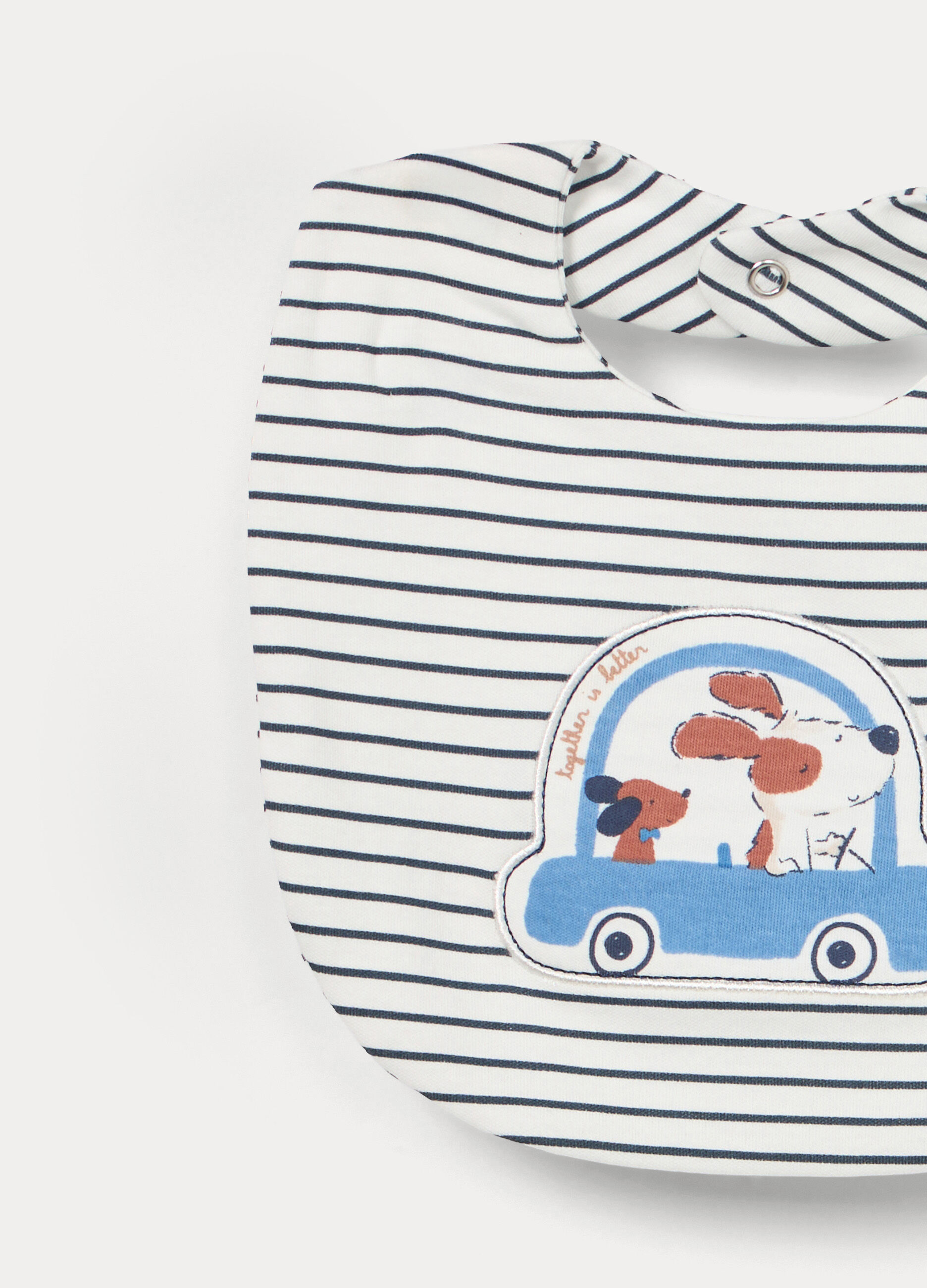 Pack 2 bavaglini in interlock di puro cotone neonato_1