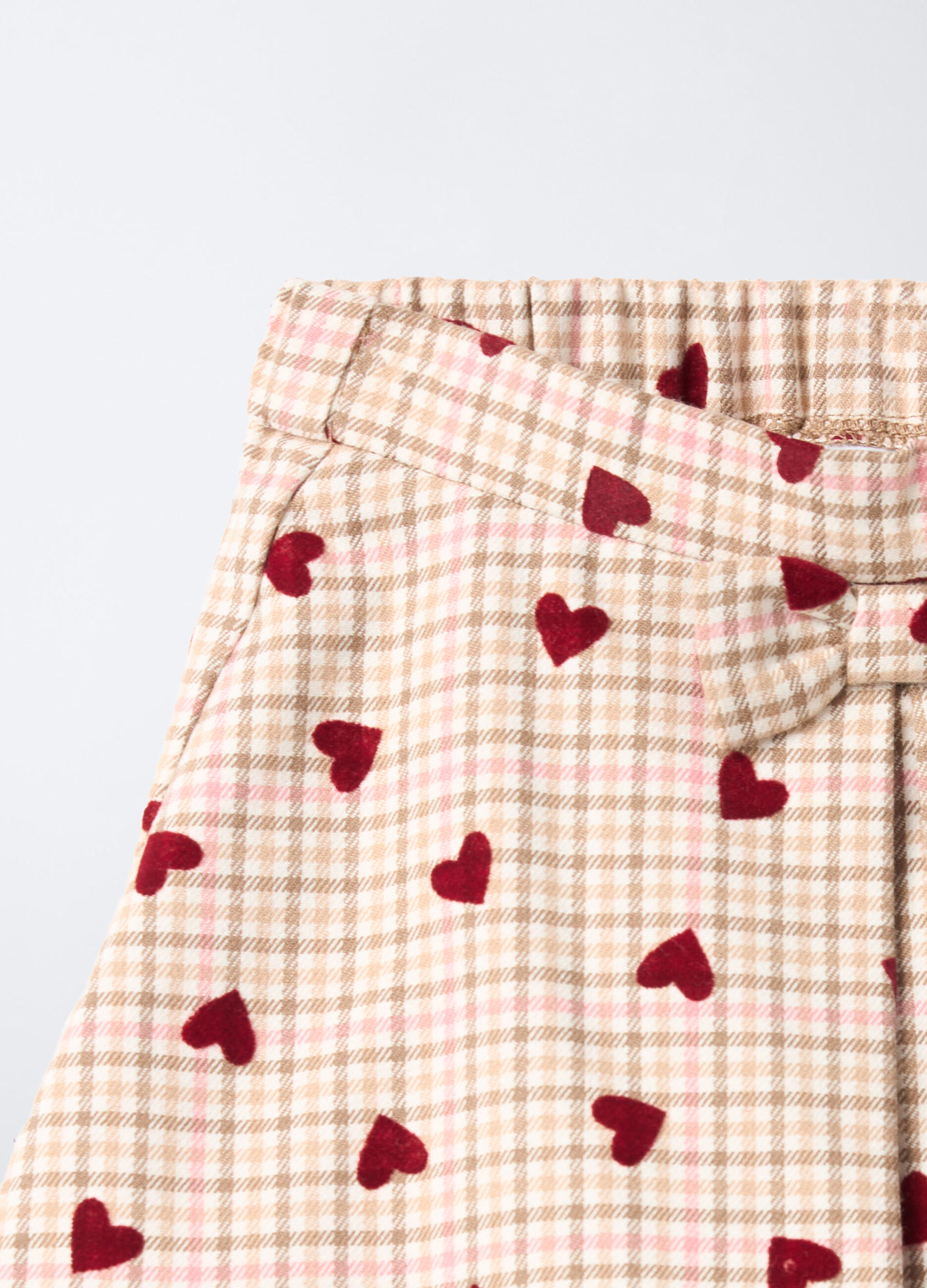 Gonna-pantalone in flanella misto viscosa bimba_2