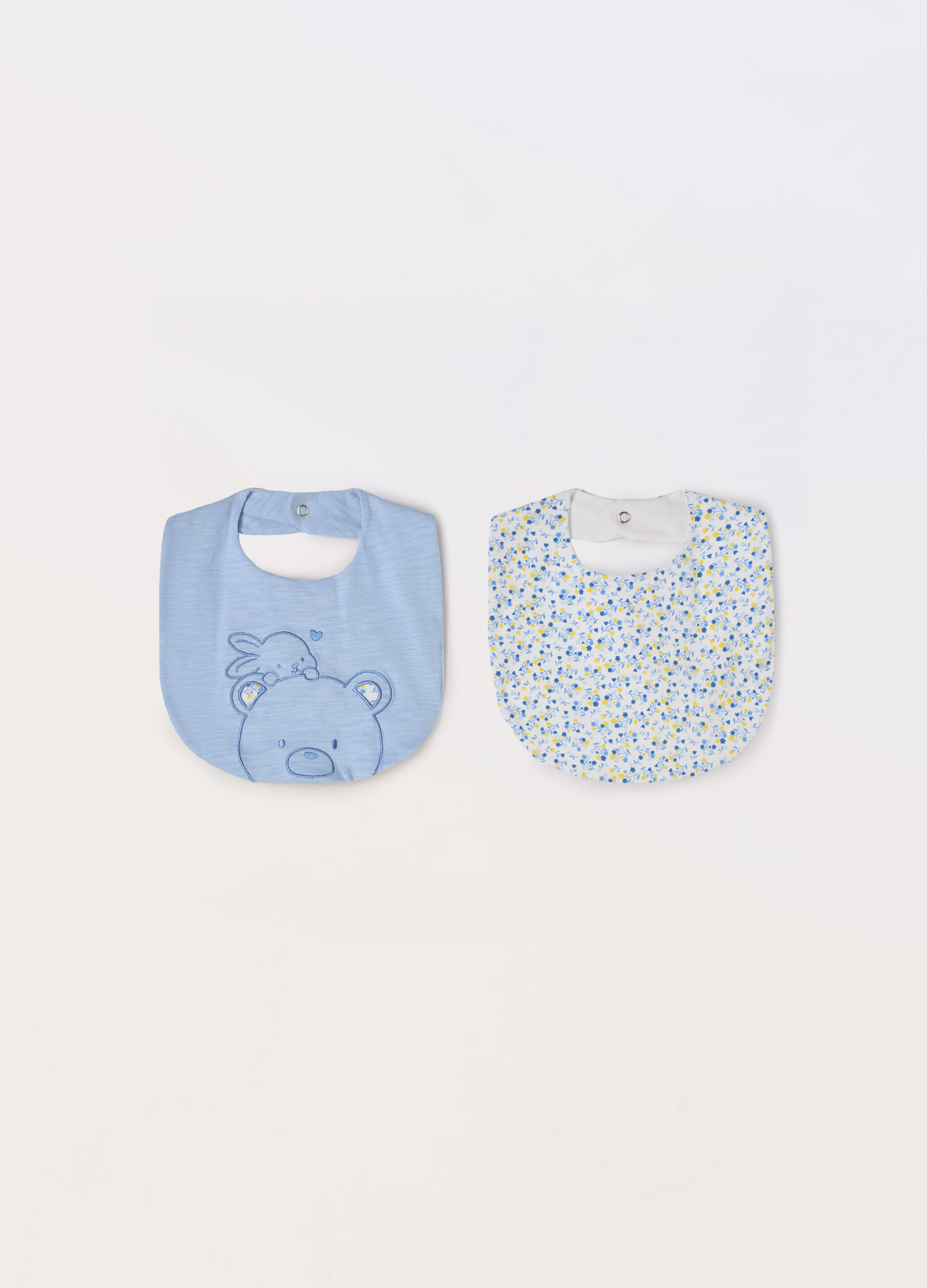 Pack 2 bavaglini in jersey di cotone neonato_0