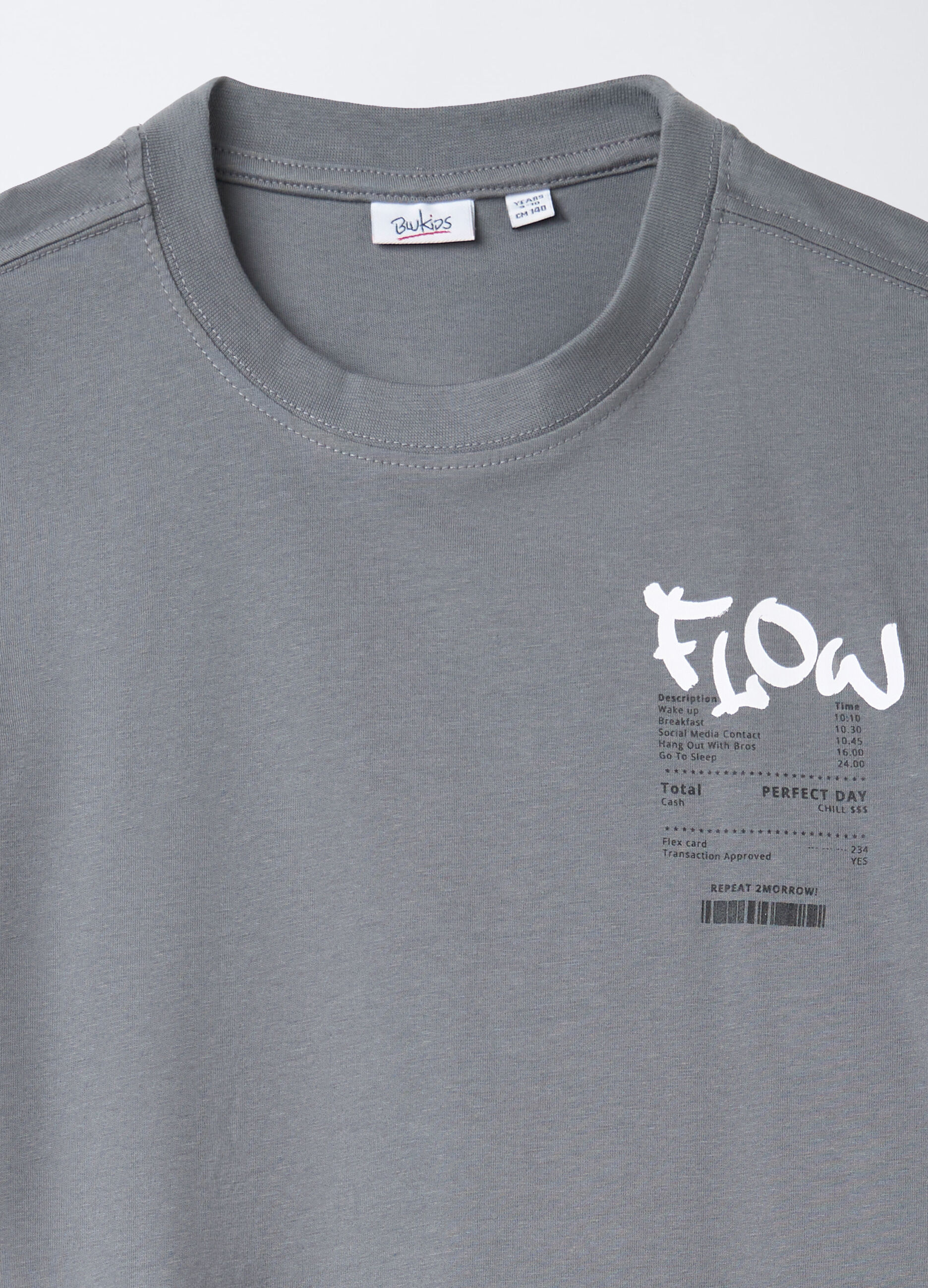 Jogger in felpa garzata di puro cotone regular fit ragazzo_2