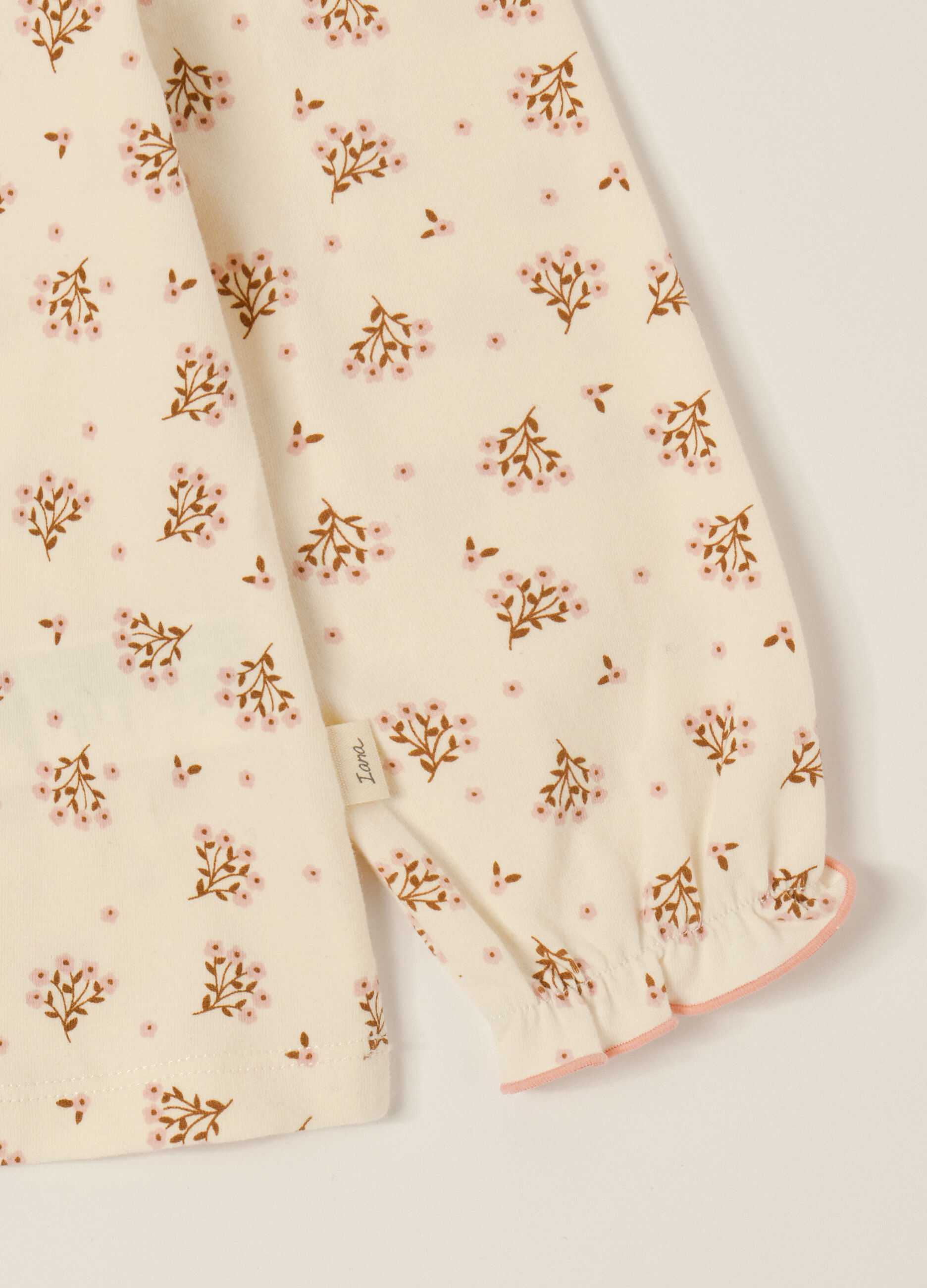 T-shirt in jersey di cotone stretch IANA neonata_3