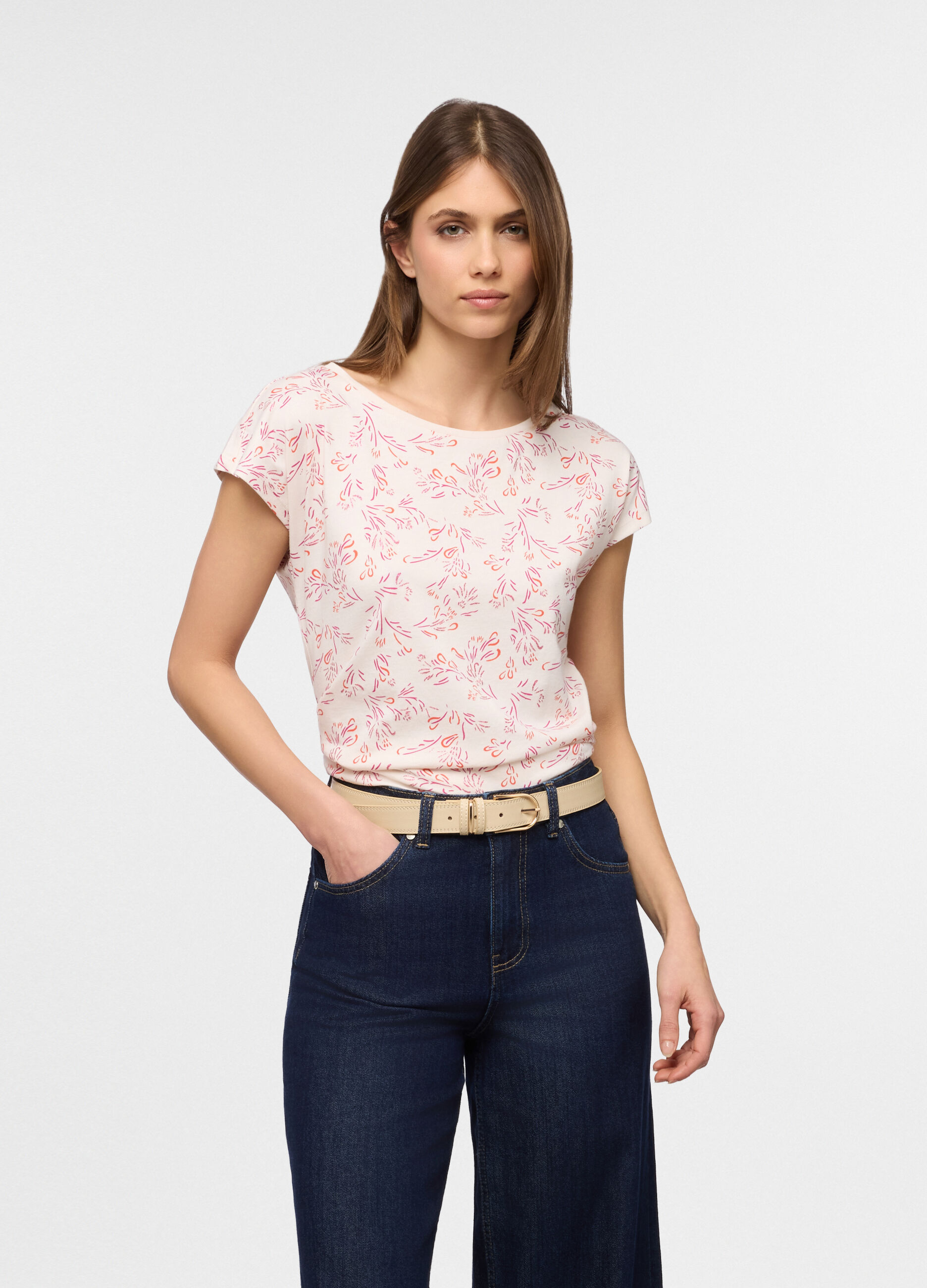 T-shirt girocollo donna_0