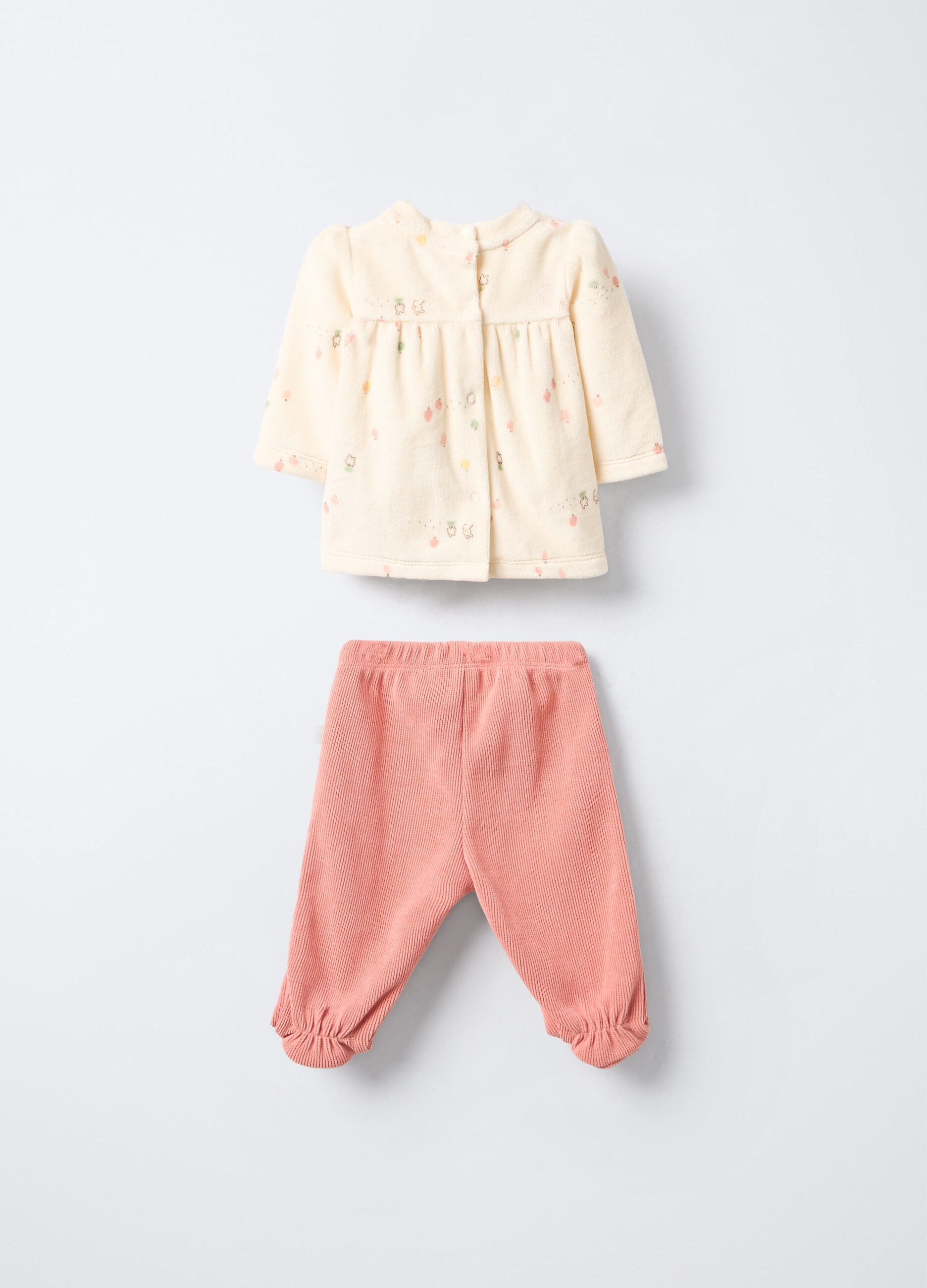 Set misto cotone velour neonata_1