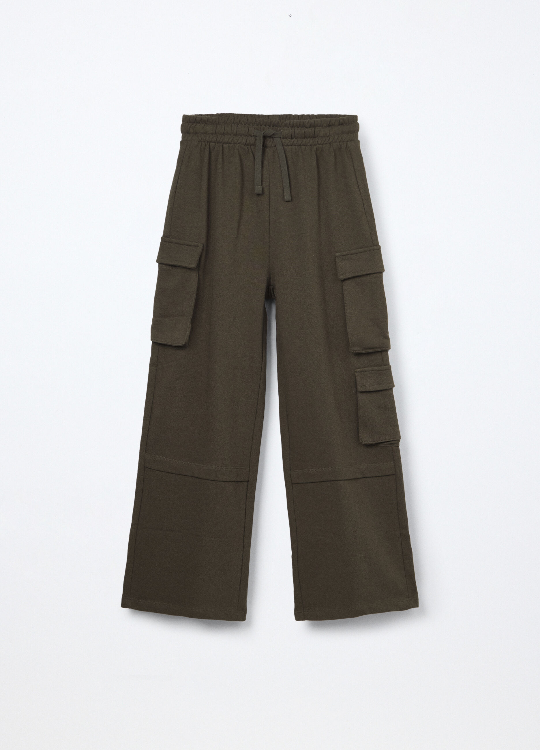 Jogger in french terry di puro cotone ragazza_0