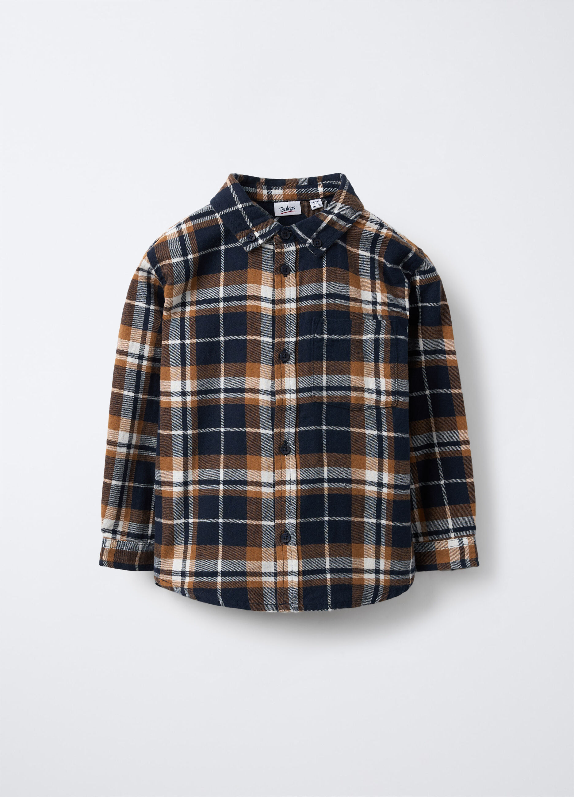 Camicia in flanella di puro cotone Fit Regular bambino_0