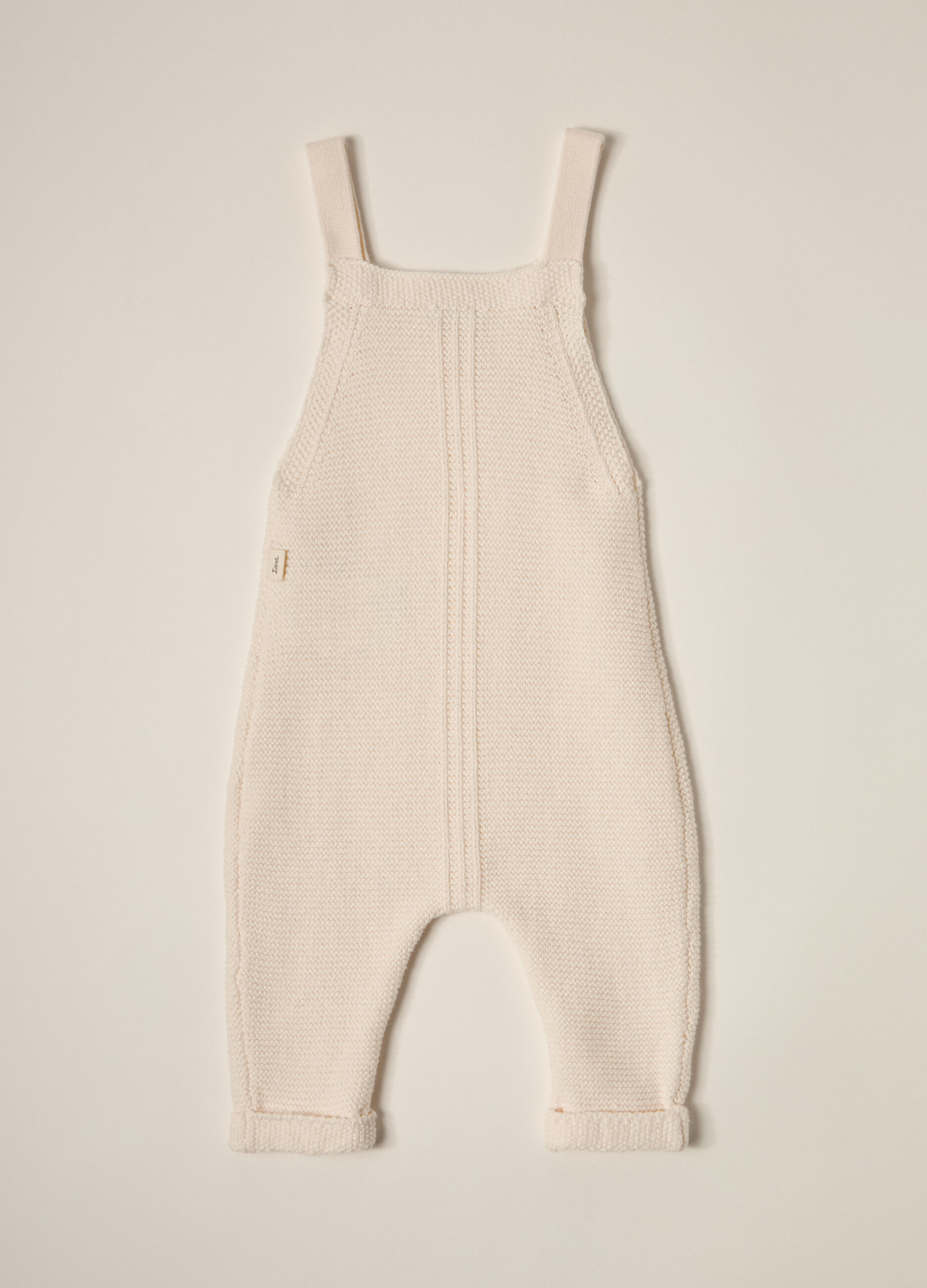 Salopette tricot in puro cotone IANA neonato_3